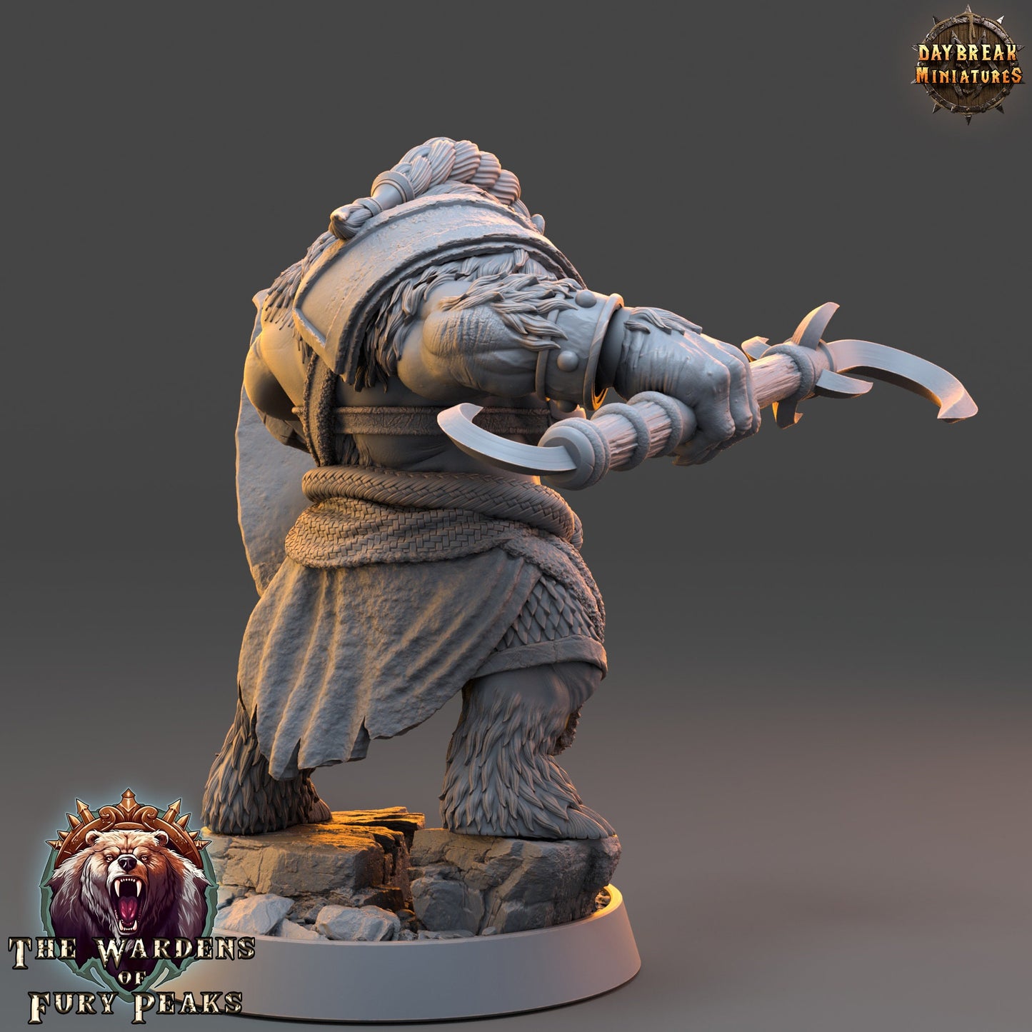 Ursulla Rammer Ursine | DayBreak Miniatures | Compatible with D&D/AOS | Fantasy | Tabletop