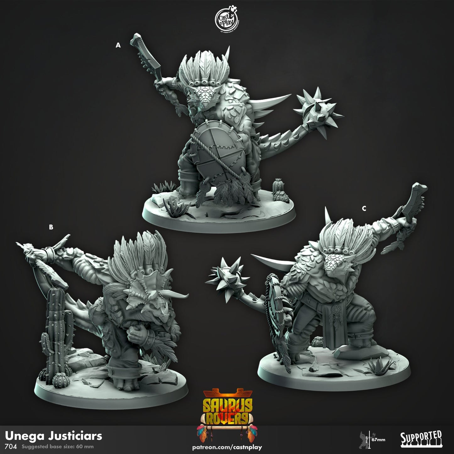 Unega Justiciars | CastnPlay | Compatible with D&D/AoS | Fantasy