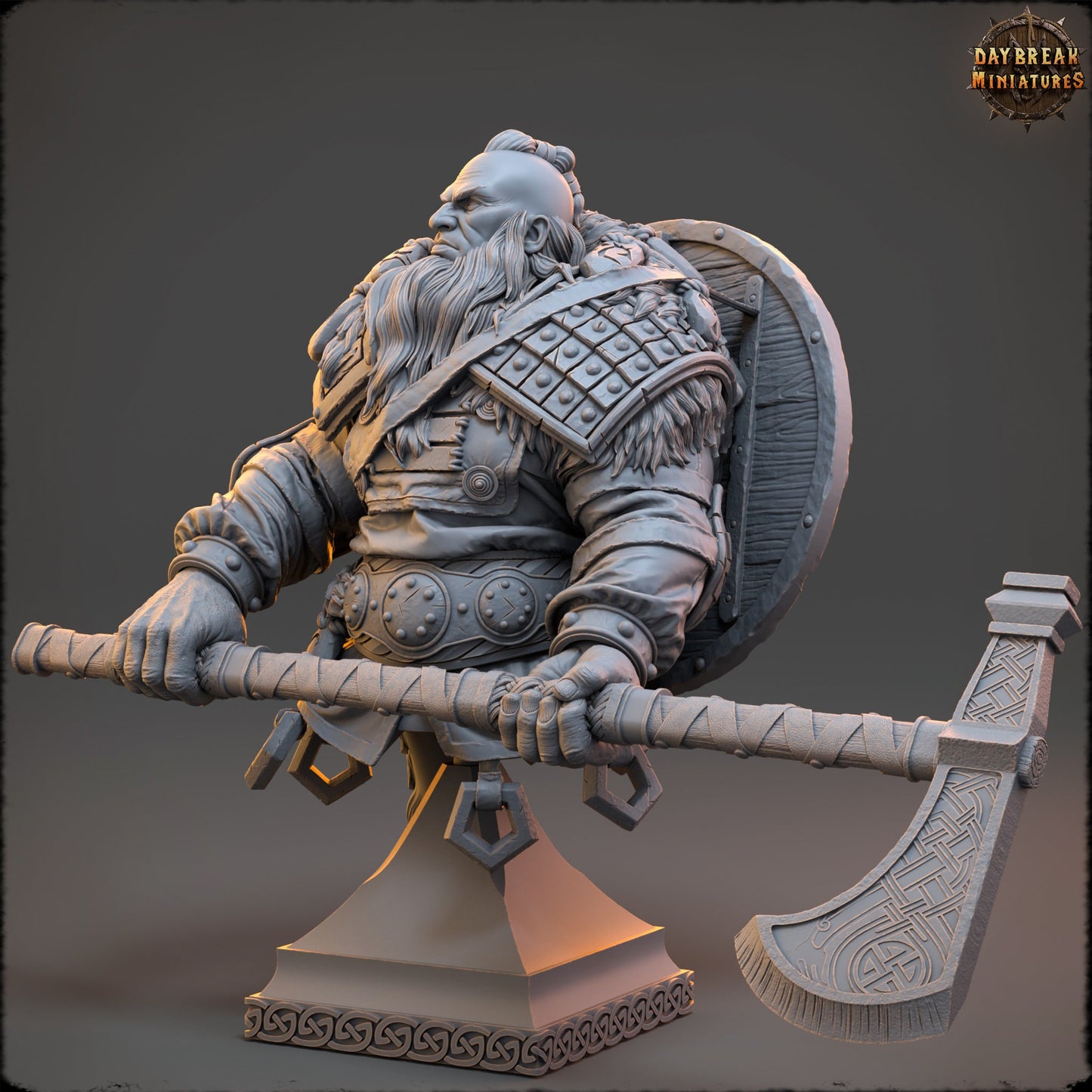 Erik the Great Bust | DayBreak Miniatures | Compatible with D&D/AOS | Fantasy | Tabletop