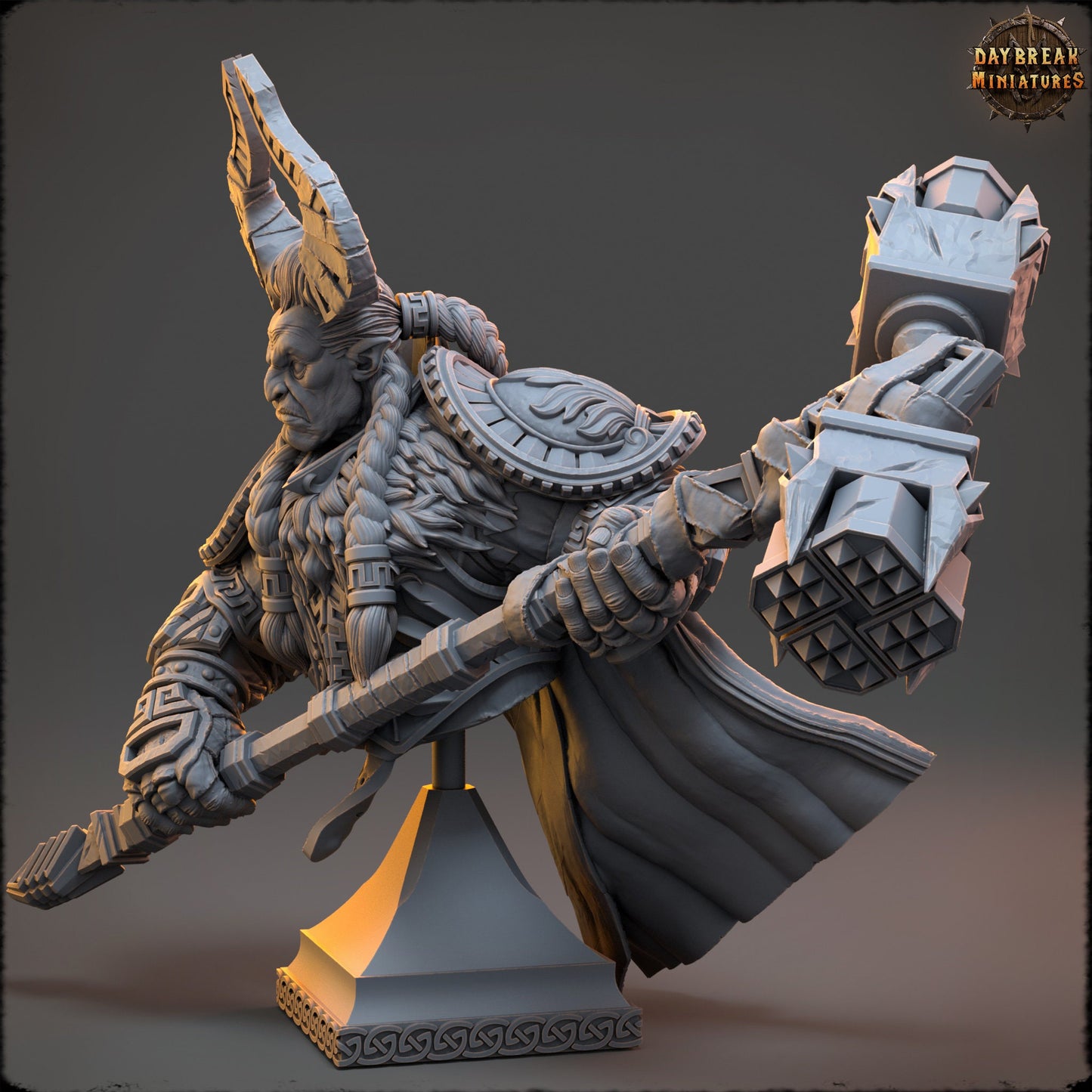 Gorden ShadowCaster Bust | DayBreak Miniatures | Compatible with D&D/AOS | Fantasy | Tabletop