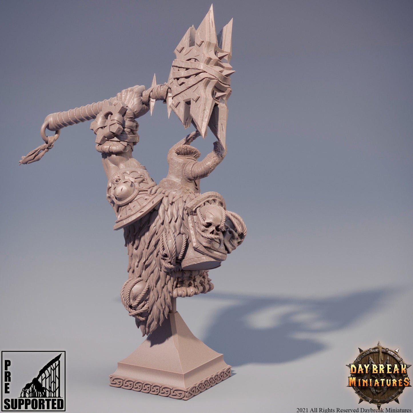 Higgurath Doubleslit Bust | DayBreak Miniatures | Compatible with D&D/AOS | Fantasy | Tabletop