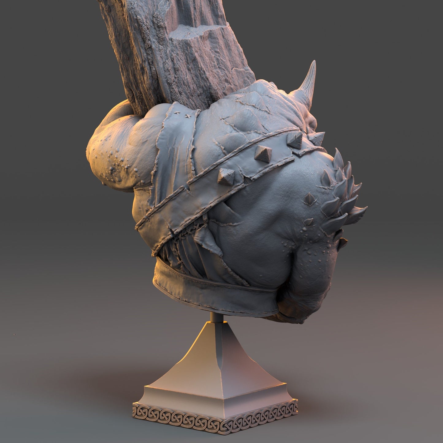 Tjundra the Crusher Bust | DayBreak Miniatures | Compatible with D&D/AOS | Fantasy | Tabletop