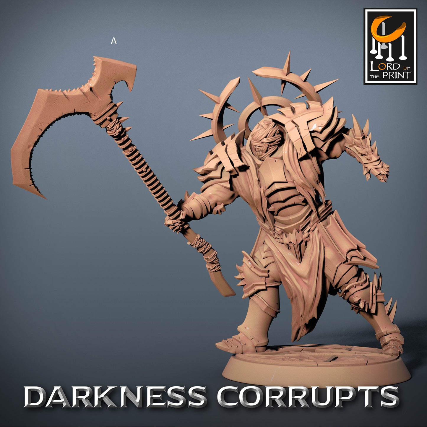 Dark Knight with Scythe | Rescale Miniatures | Compatible with D&D/AoS | Fantasy | Tabletop RPG