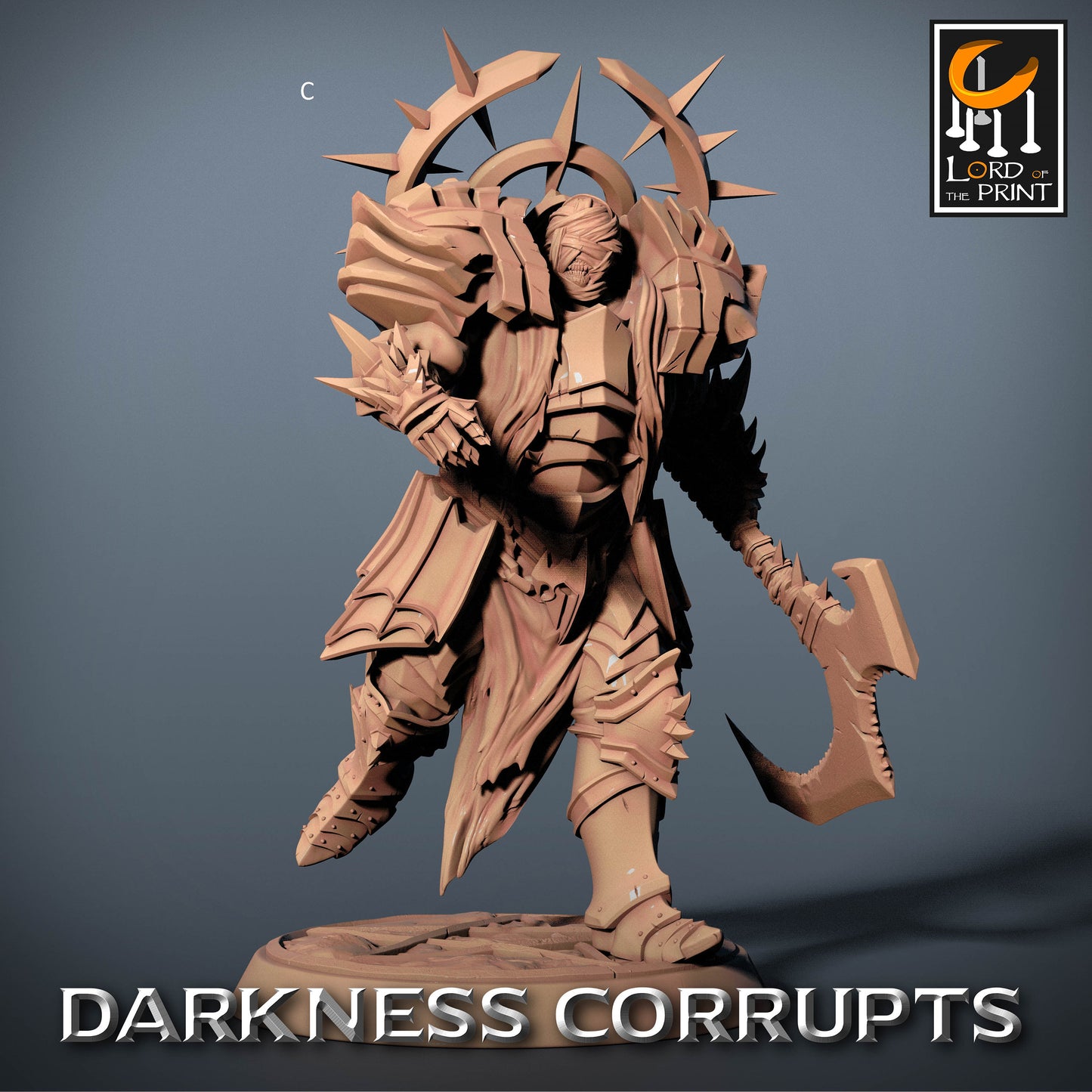 Dark Knight with Scythe | Rescale Miniatures | Compatible with D&D/AoS | Fantasy | Tabletop RPG