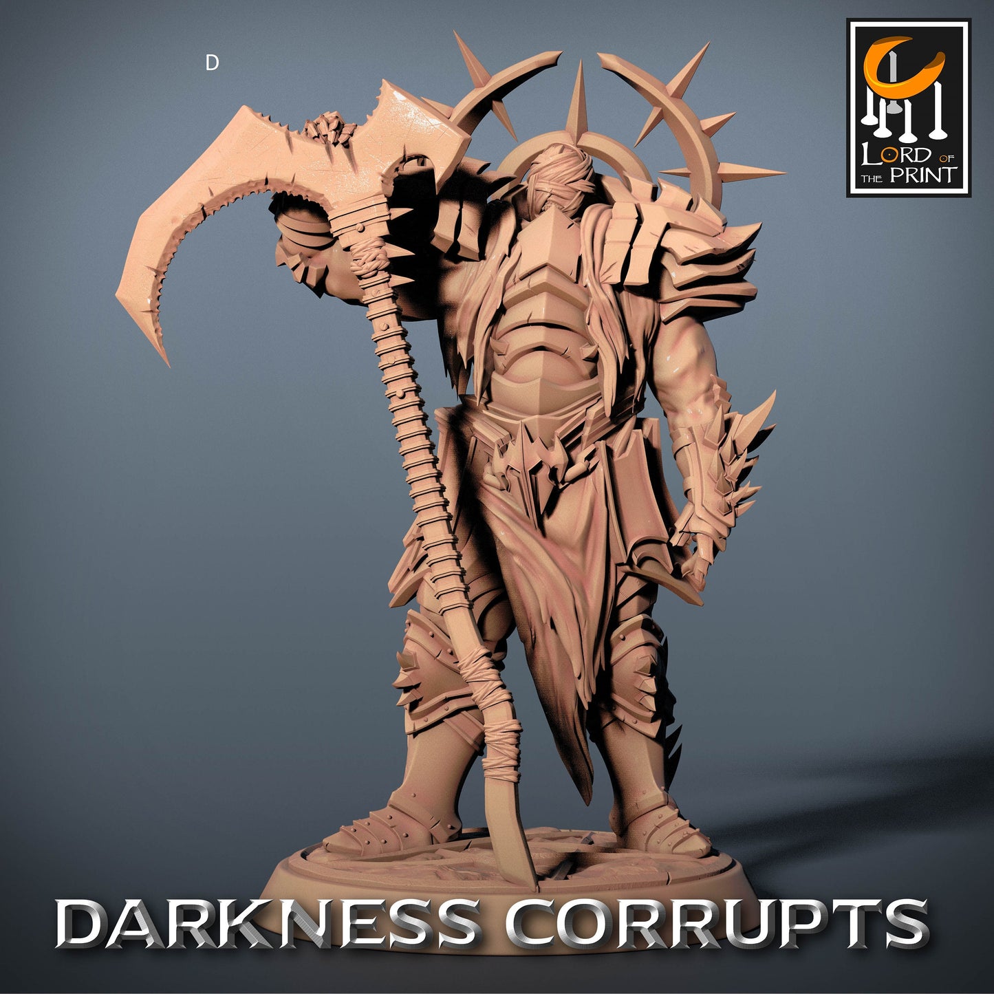 Dark Knight with Scythe | Rescale Miniatures | Compatible with D&D/AoS | Fantasy | Tabletop RPG