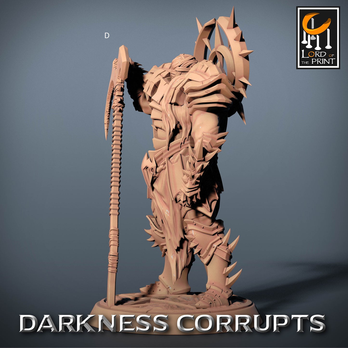 Dark Knight with Scythe | Rescale Miniatures | Compatible with D&D/AoS | Fantasy | Tabletop RPG