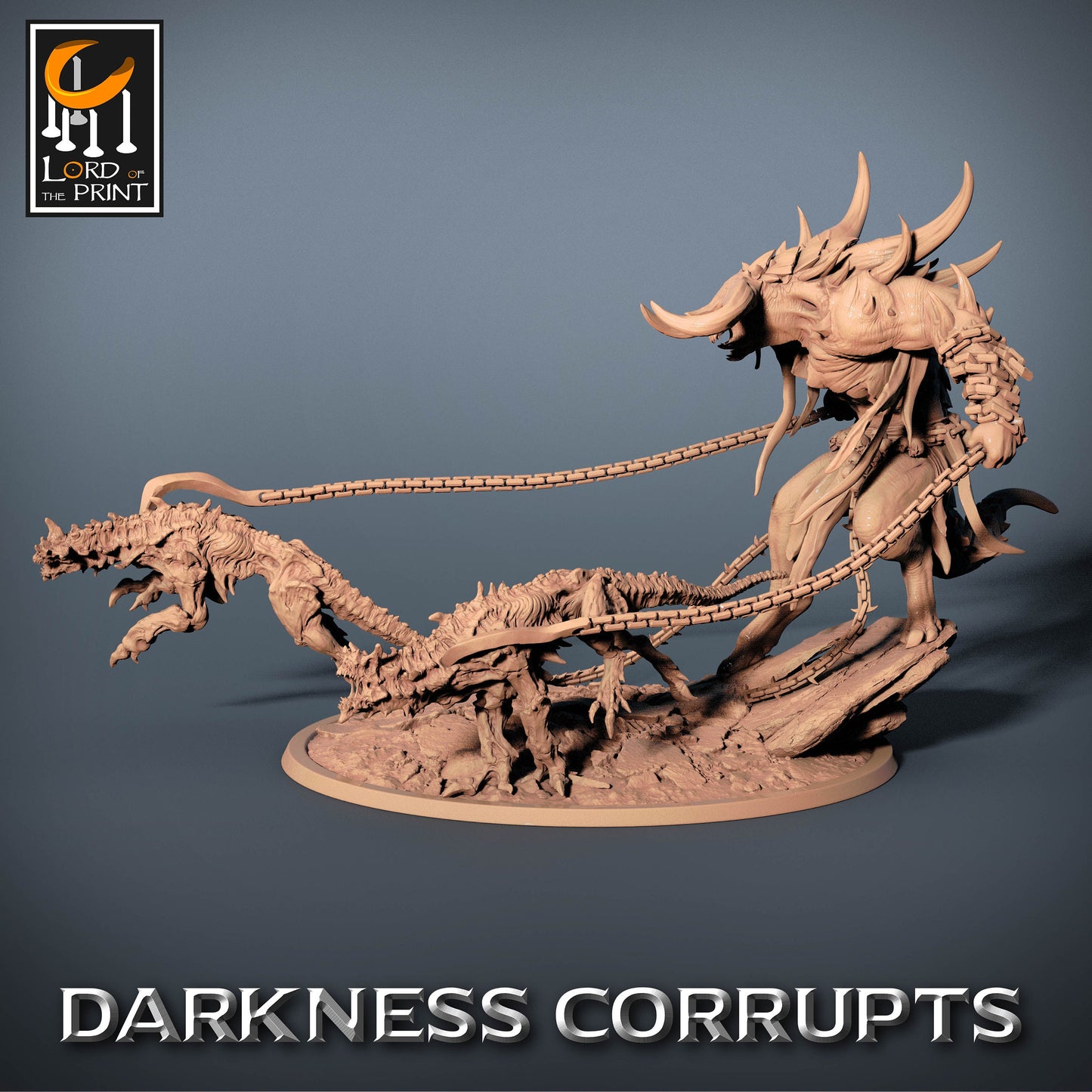 Demon Champion | Rescale Miniatures | Compatible with DnD/AoS | Fantasy | Tabletop RPG