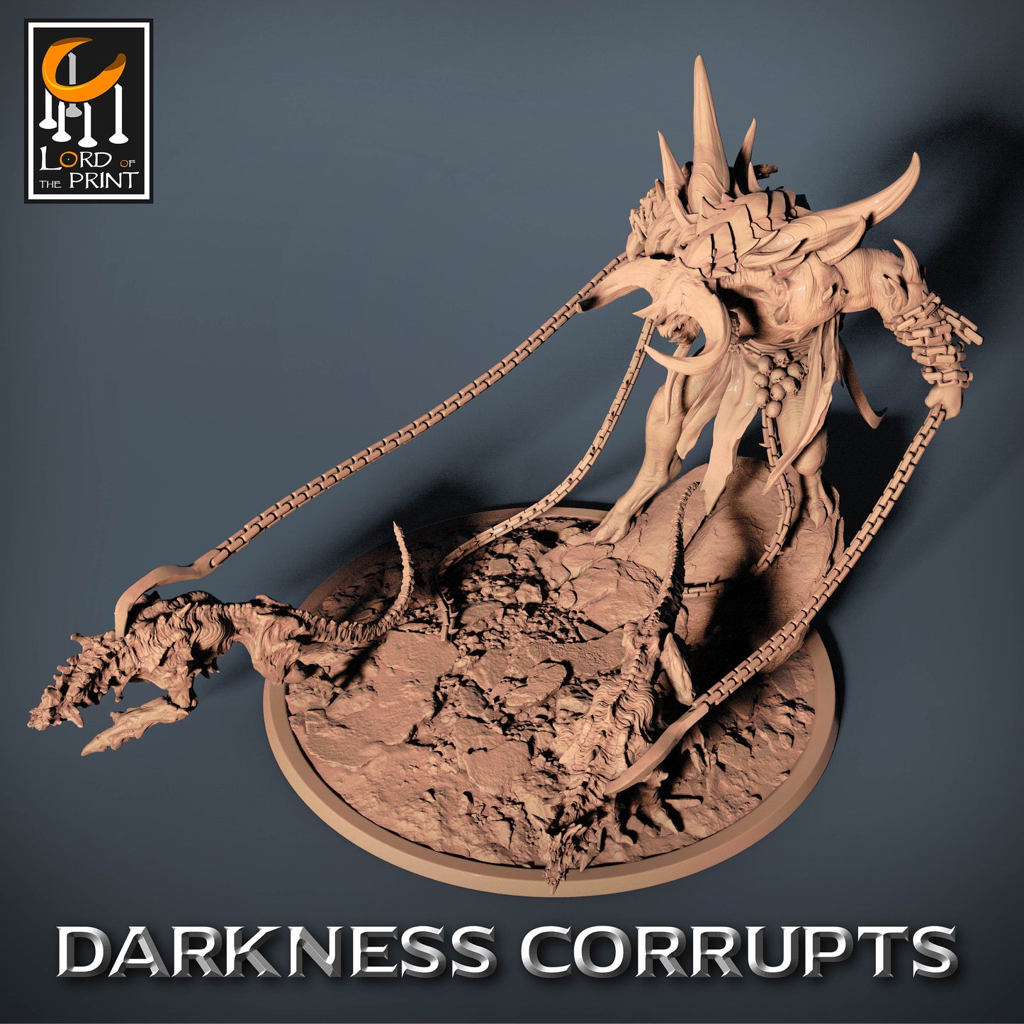 Demon Champion | Rescale Miniatures | Compatible with DnD/AoS | Fantasy | Tabletop RPG
