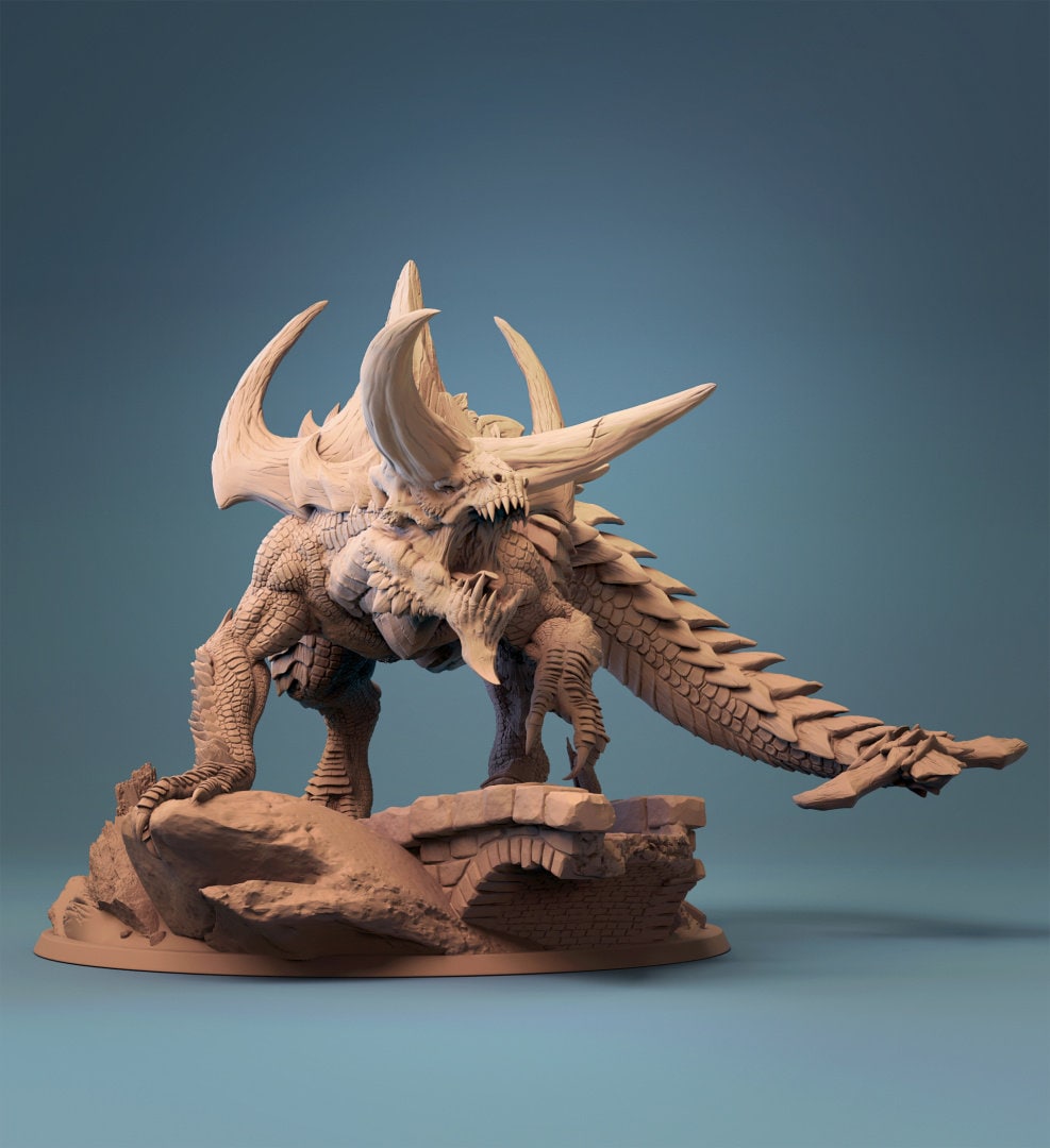 Tarrasque | Rescale Miniatures | Compatible with D&D/AoS | Fantasy | Tabletop RPG