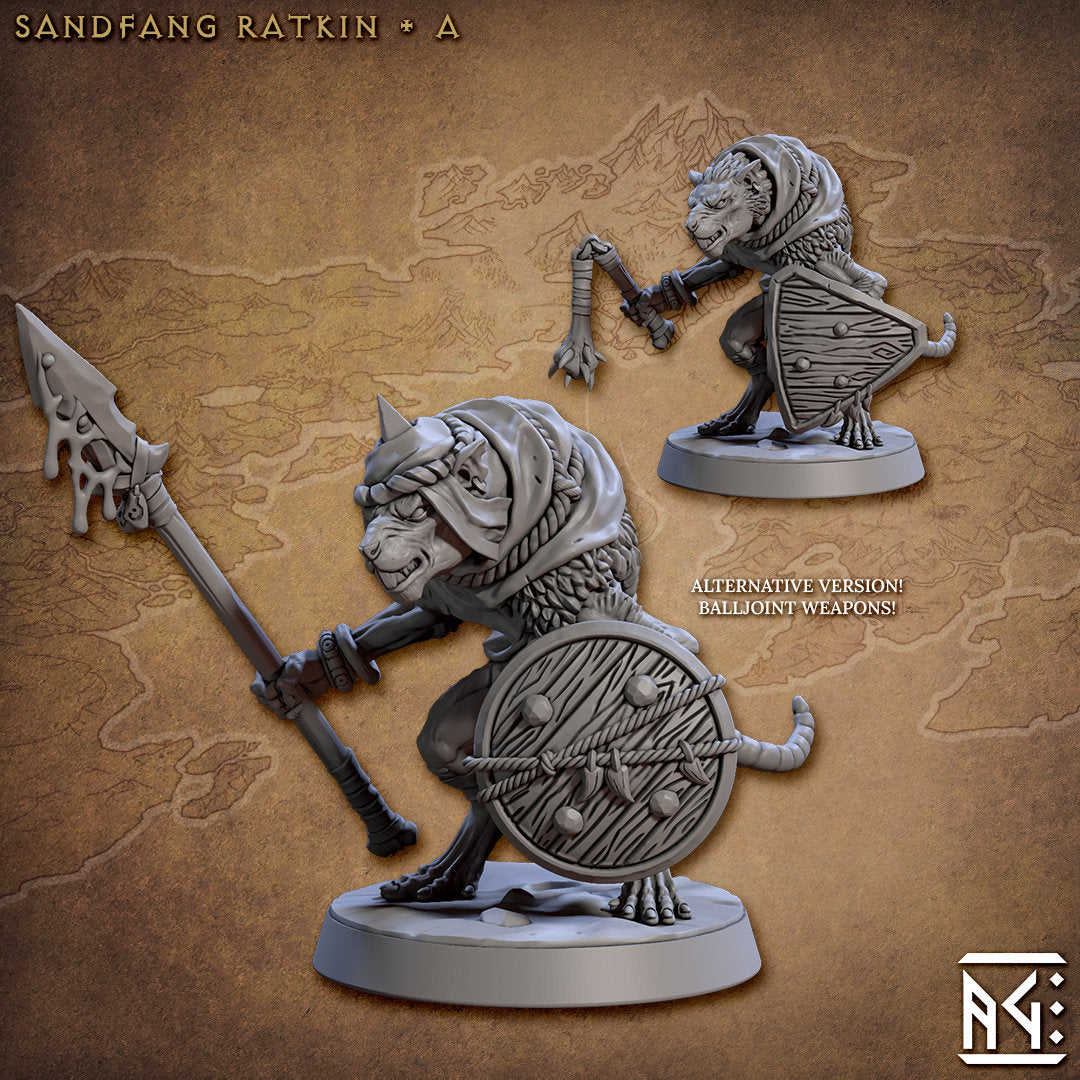 Sandfang Vermins | Artisan Guild Miniatures | Compatible with D&D/AoS | Fantasy | Tabletop RPG