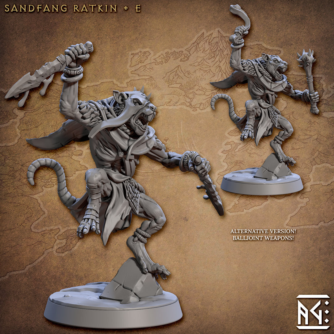 Sandfang Vermins | Artisan Guild Miniatures | Compatible with D&D/AoS | Fantasy | Tabletop RPG