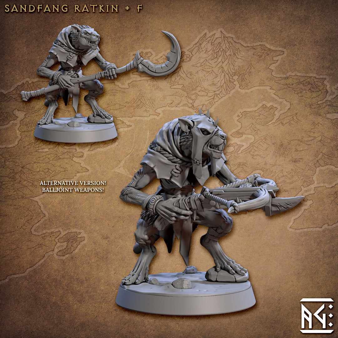 Sandfang Vermins | Artisan Guild Miniatures | Compatible with D&D/AoS | Fantasy | Tabletop RPG