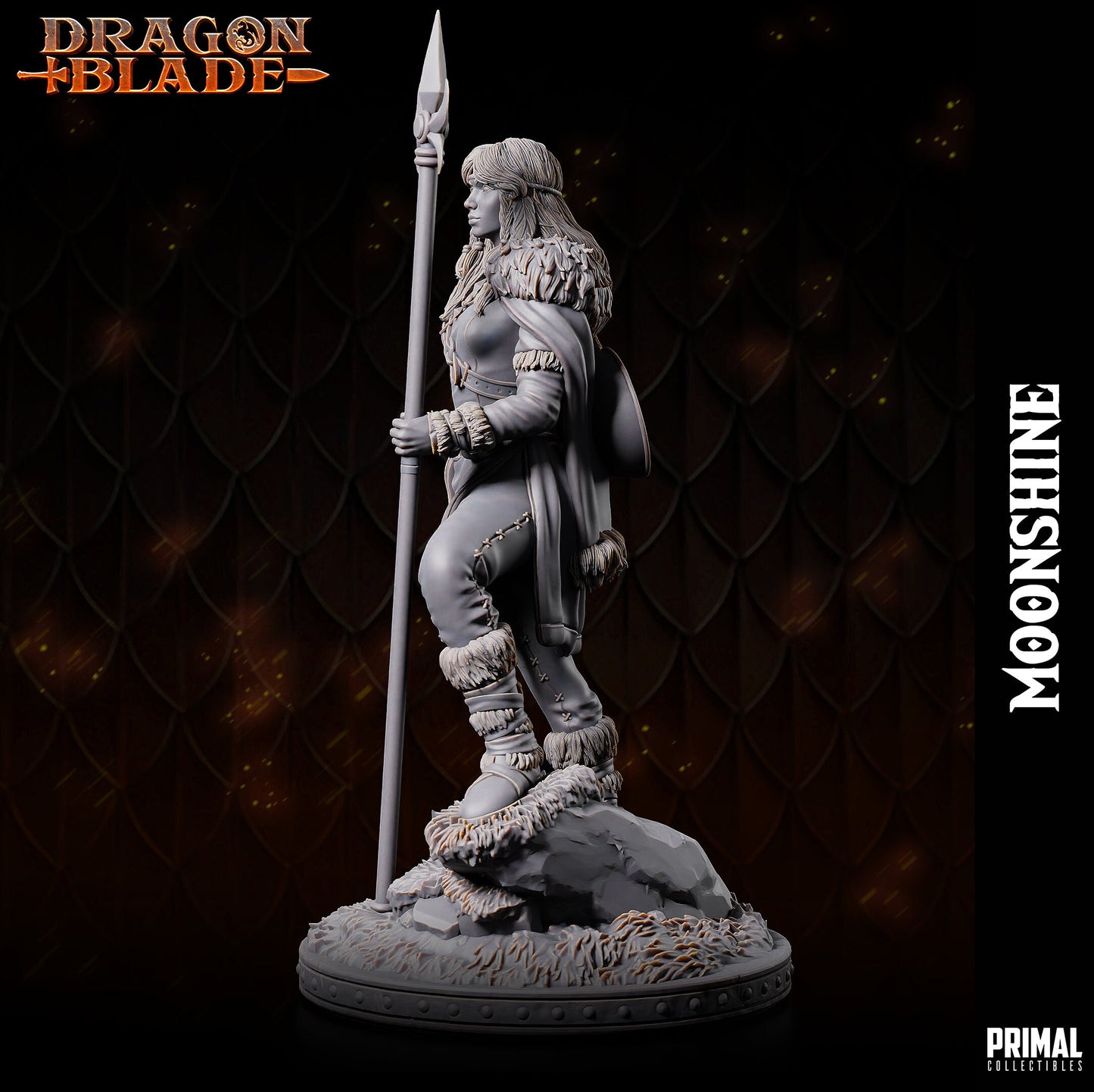 Female Cleric Moonshine | Primal Collectibles | Compatible with D&D/AoS | Fantasy