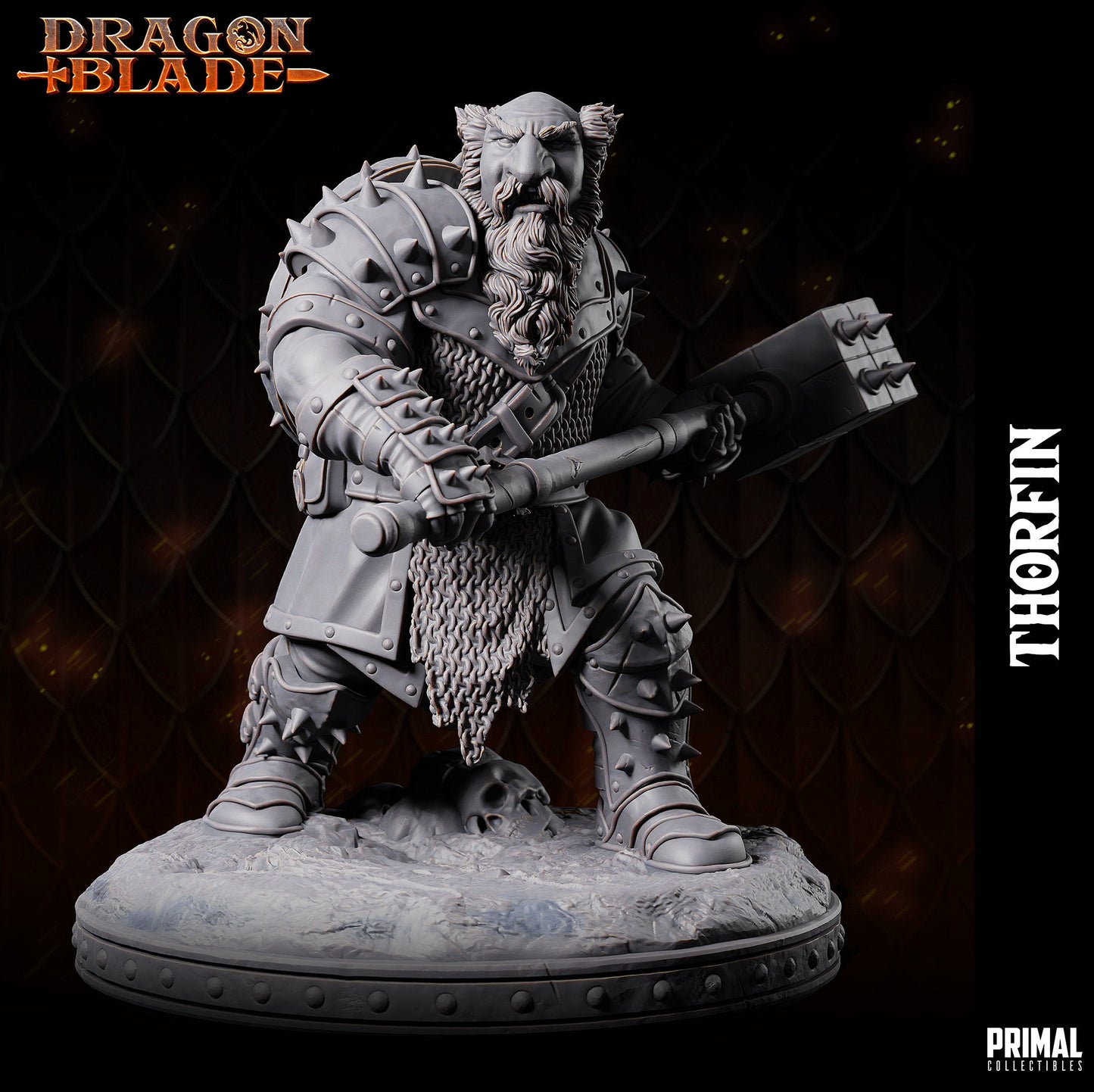 Chaos Dwarf Thorfin | Primal Collectibles | Compatible with D&D/AoS | Fantasy