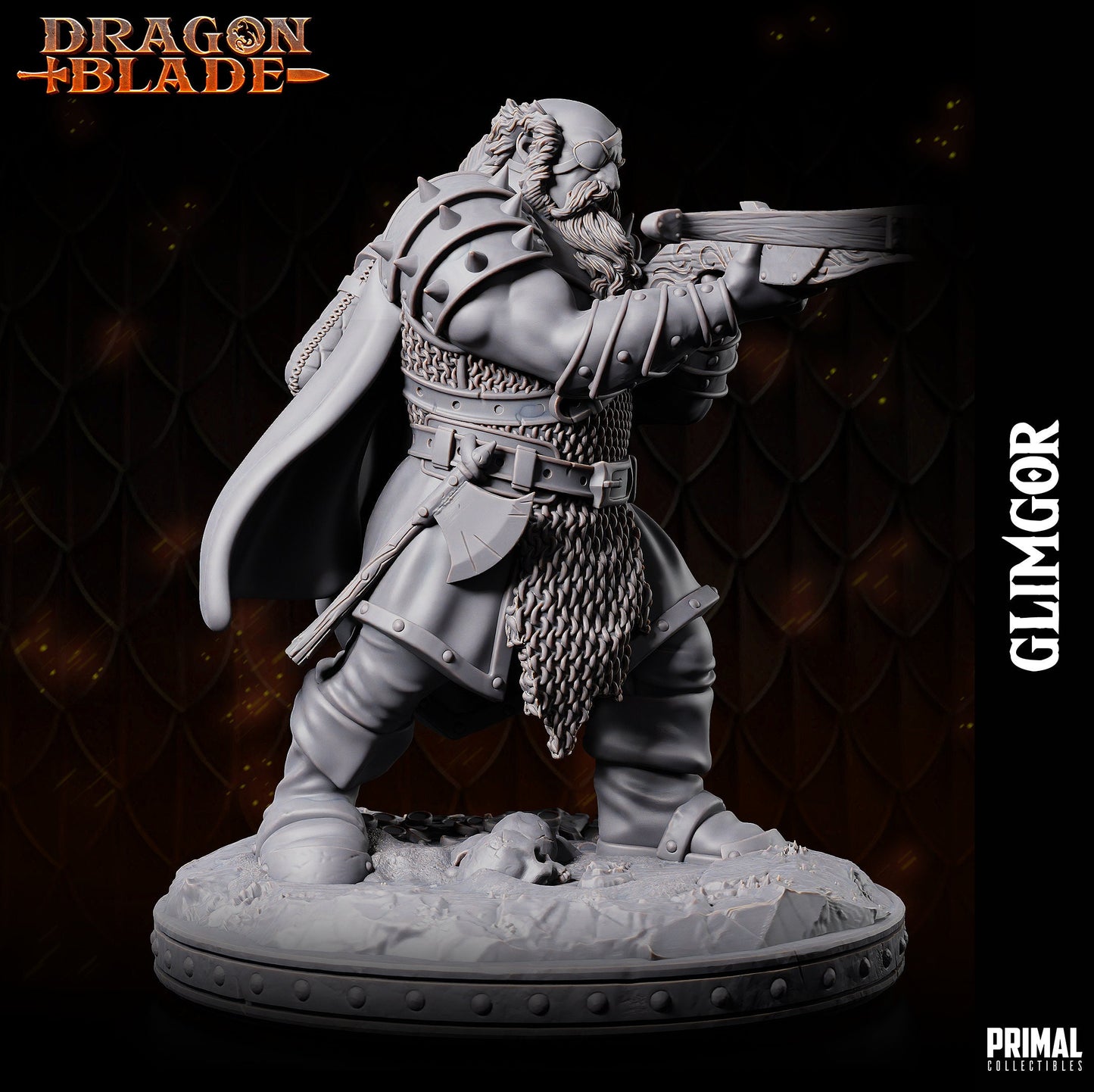 Chaos Dwarf Glimgor | Primal Collectibles | Compatible with D&D/AoS | Fantasy