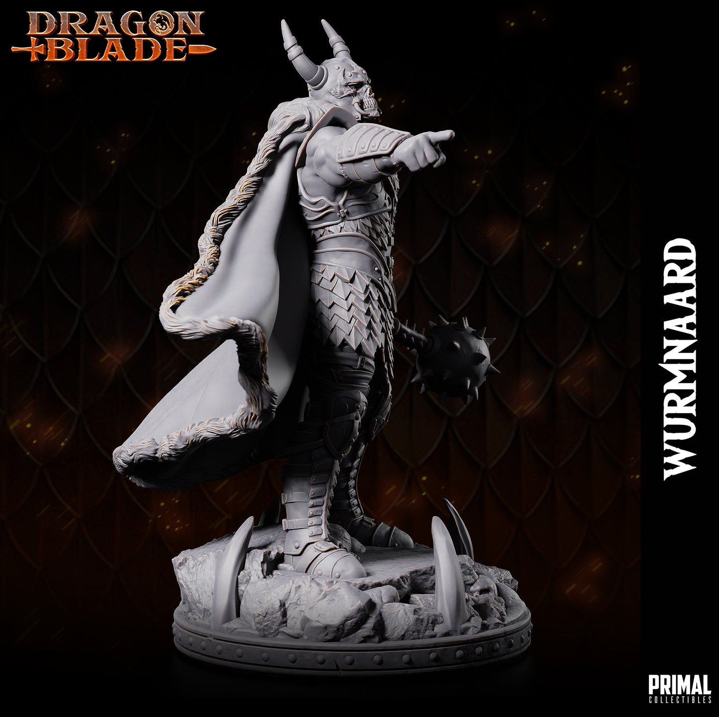 Chaos Lord Wurmnaard | Primal Collectibles | Compatible with D&D/AoS | Fantasy