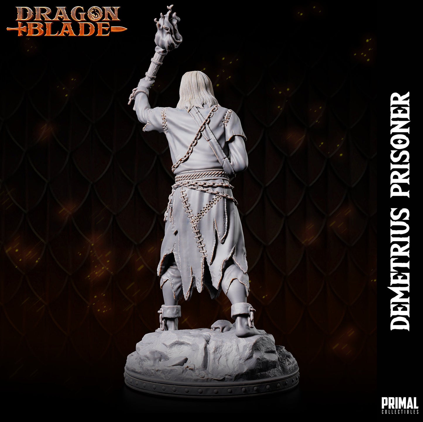 Prisoner Sir Demetrius | Primal Collectibles | Compatible with D&D/AoS | Fantasy
