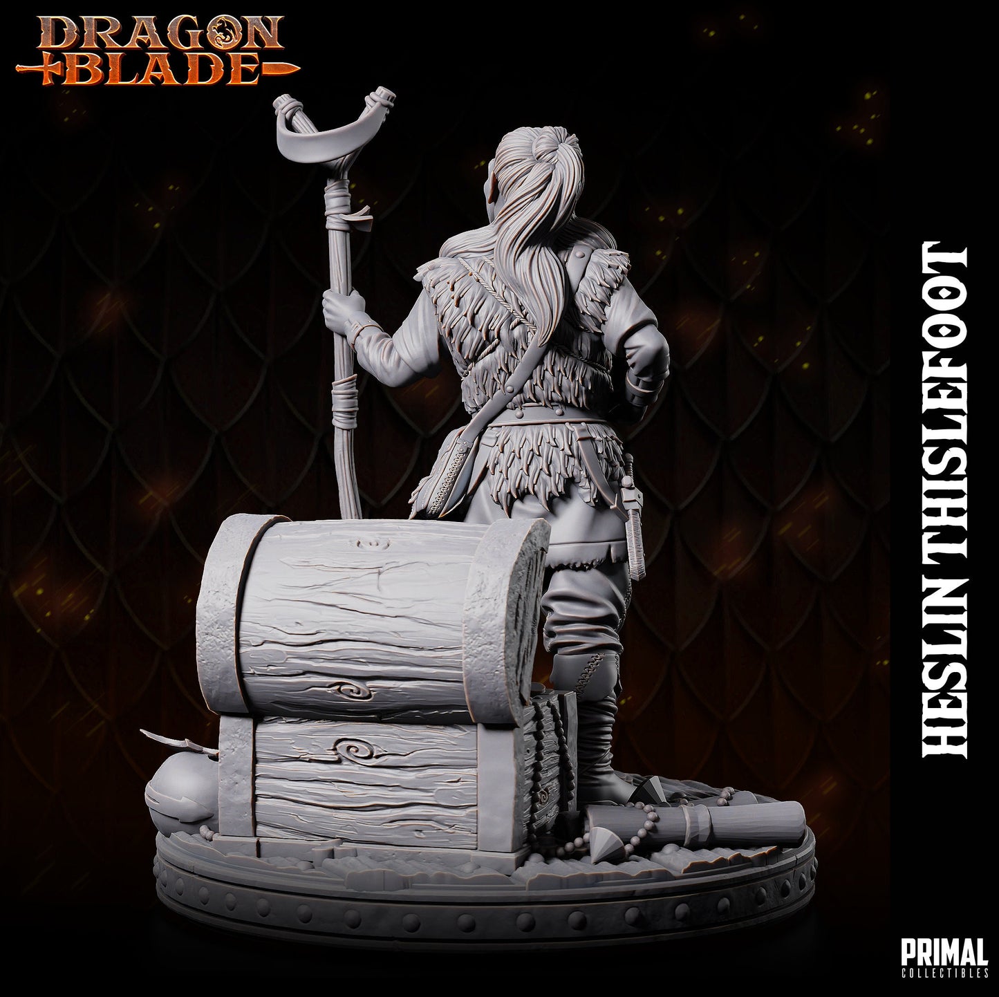 Halfling Heslin Thistlefoot | Primal Collectibles | Compatible with D&D/AoS | Fantasy