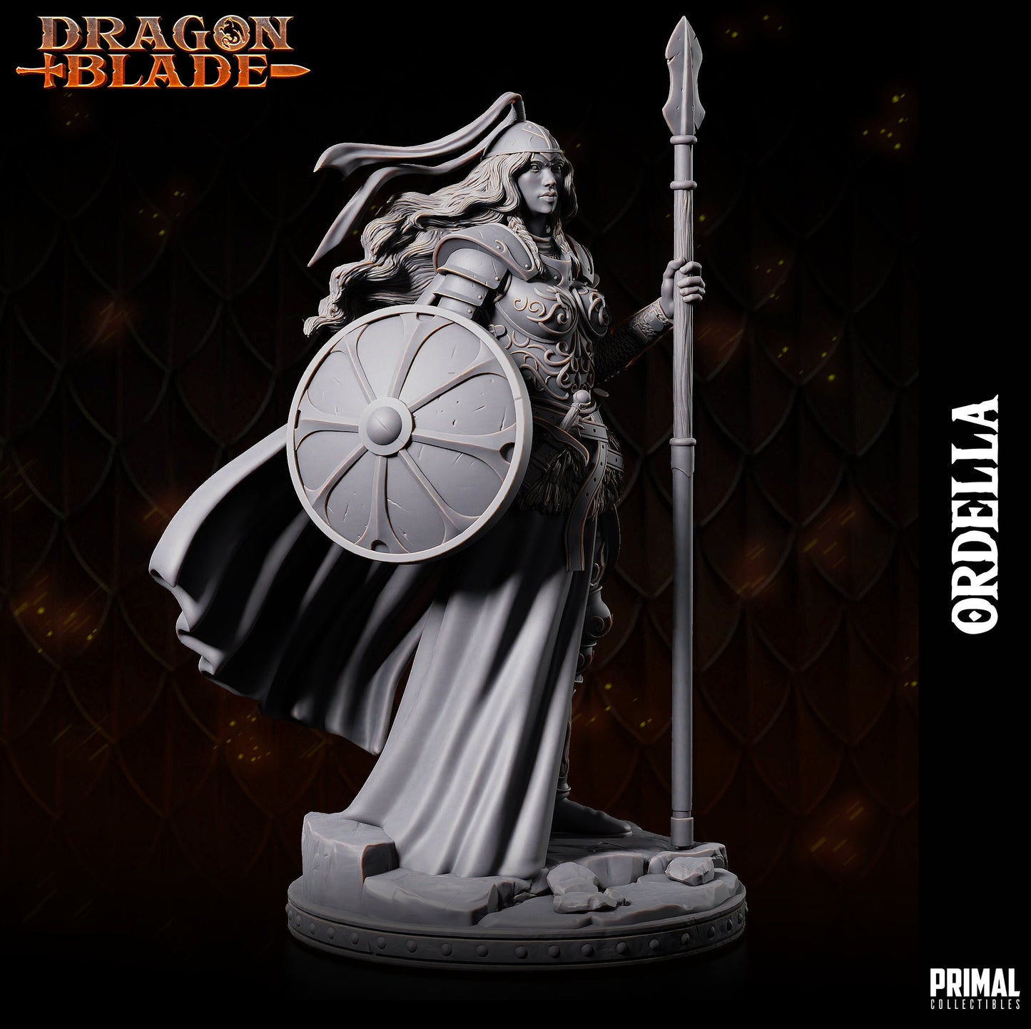 Female Knight Ordella | Primal Collectibles | Compatible with D&D/AoS | Fantasy