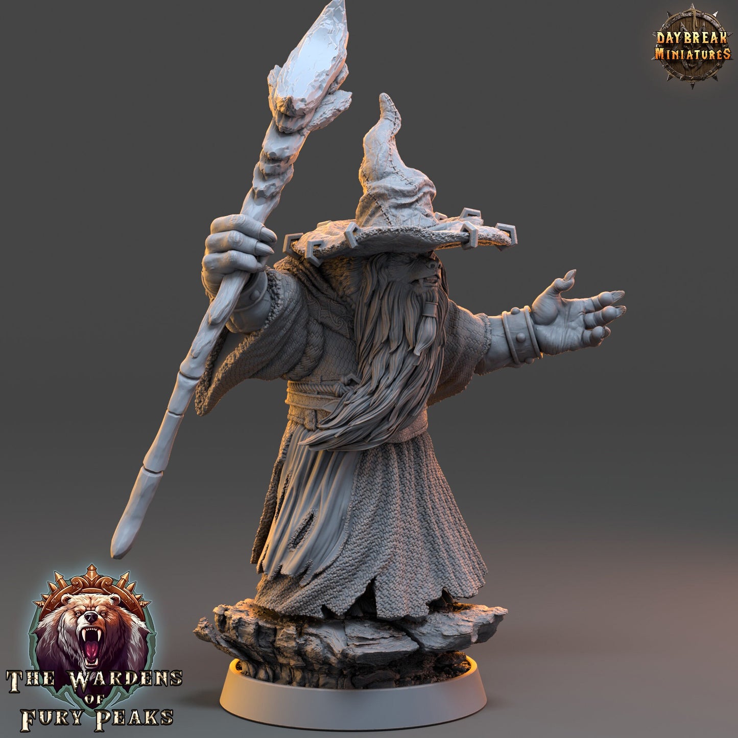 Pendelius Icer Ursine | DayBreak Miniatures | Compatible with D&D/AOS | Fantasy | Tabletop