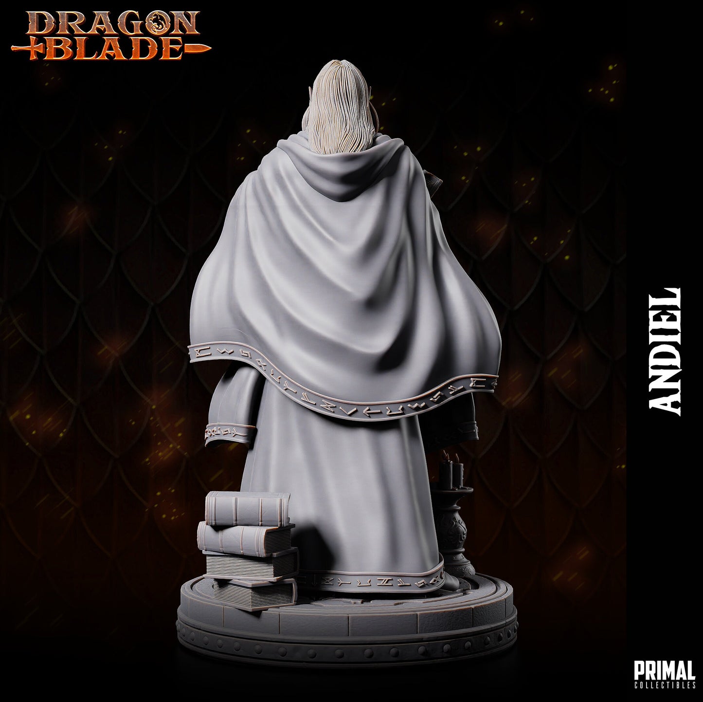 Dark Elf Wizard | Primal Collectibles | Compatible with D&D/AoS | Fantasy