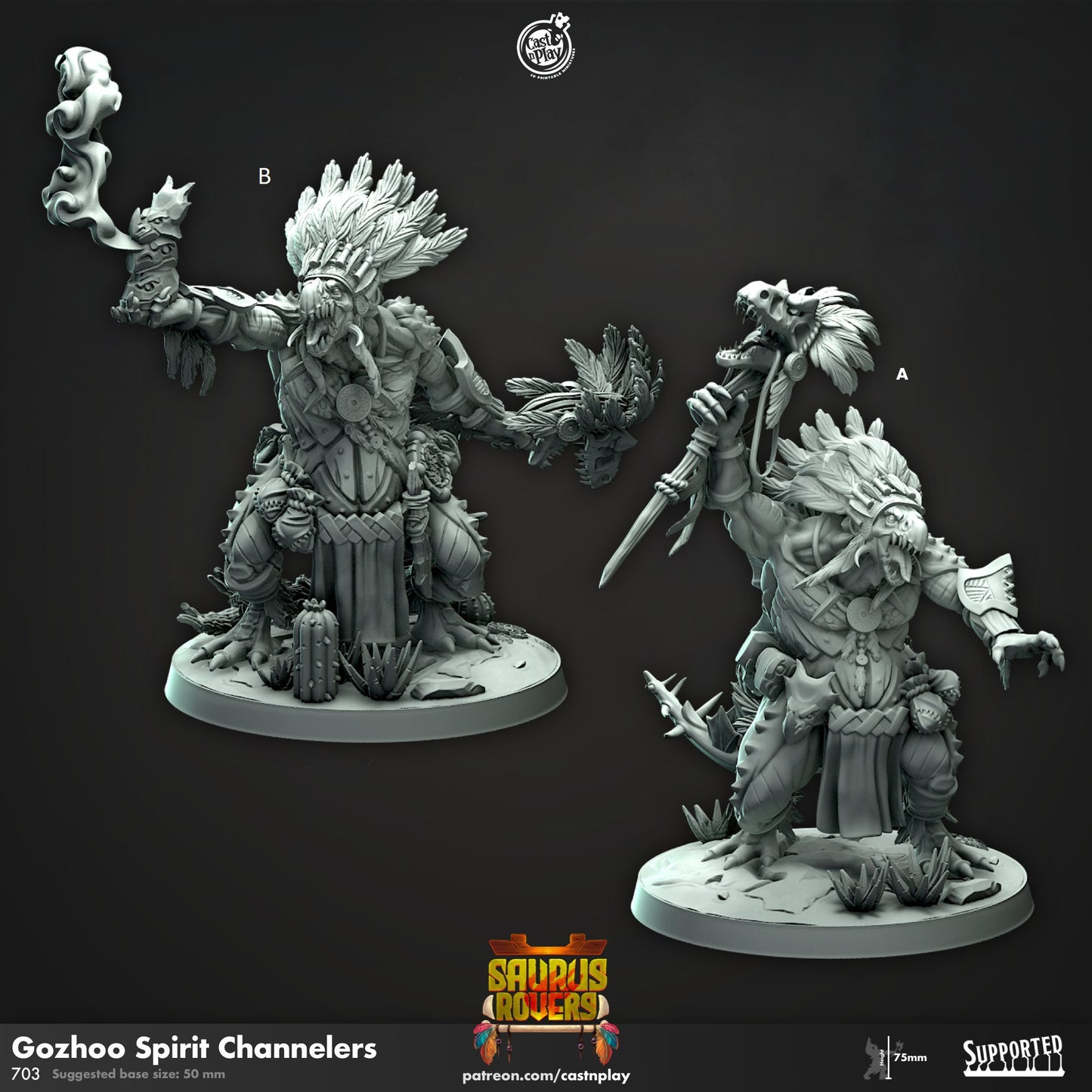 Gozoo Spirit Channeler | CastnPlay | Compatible with D&D/AoS | Fantasy