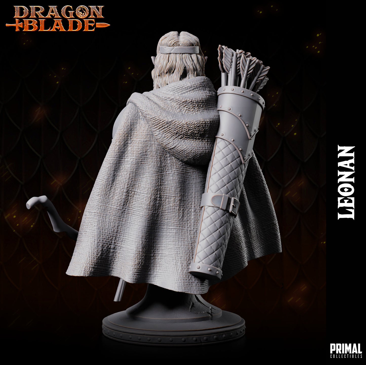 Half Elf Leonan Bust | Primal Collectibles | Compatible with D&D/AoS | Fantasy