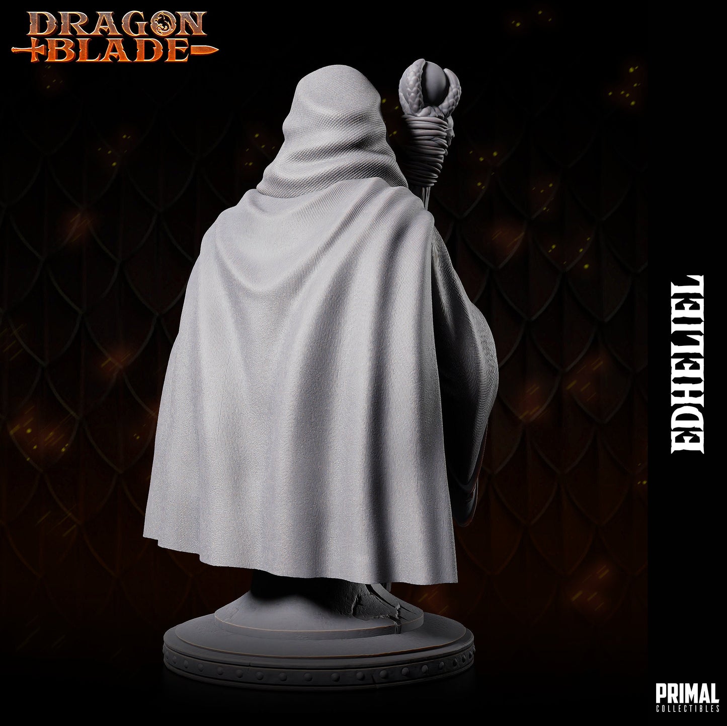 Dark Wizard Edheliel Bust | Primal Collectibles | Compatible with D&D/AoS | Fantasy