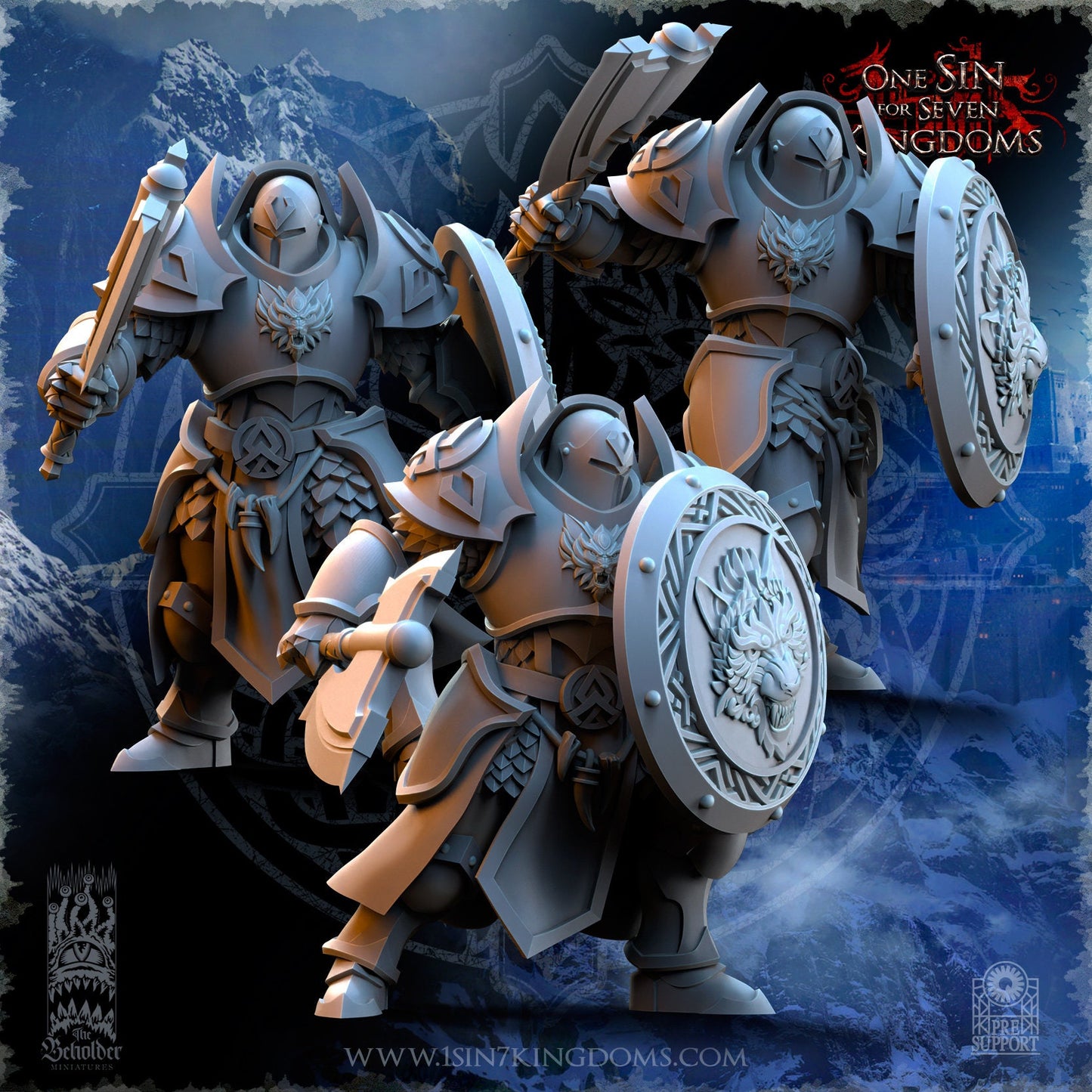 StormWolves Punisher | The Beholder Miniatures | Compatible with D&D/AoS | Fantasy | Tabletop RPG