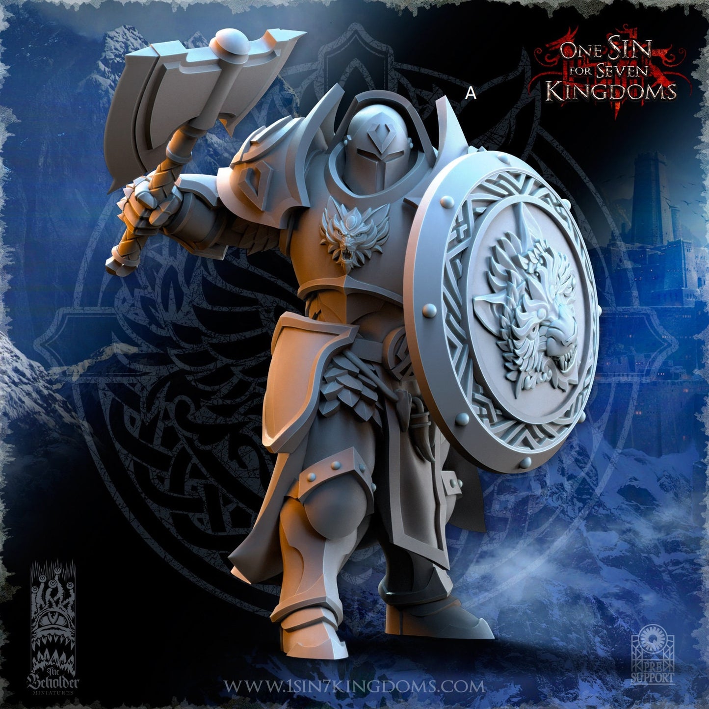StormWolves Punisher | The Beholder Miniatures | Compatible with D&D/AoS | Fantasy | Tabletop RPG