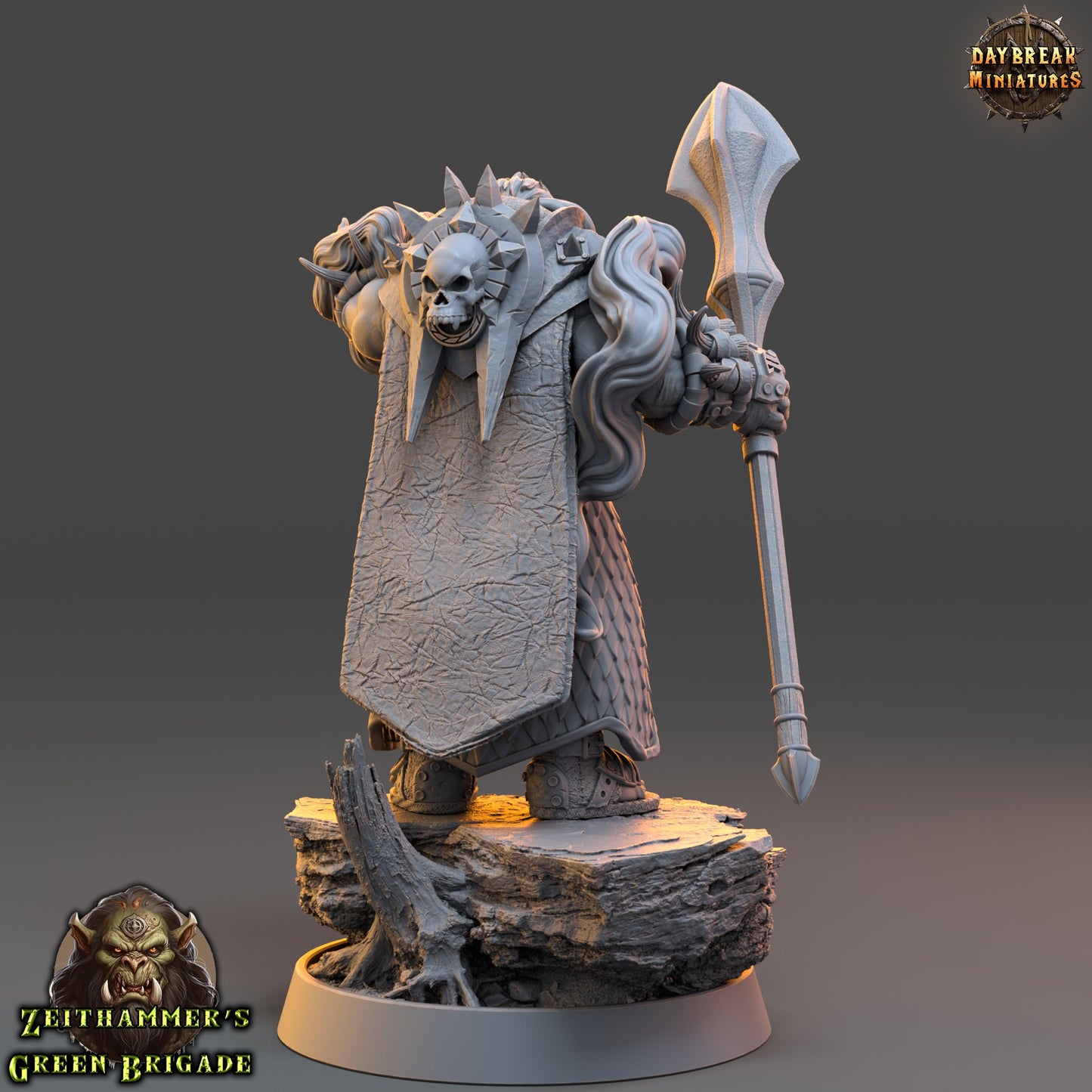 Orc Sorcerer | DayBreak Miniatures | Compatible with D&D/AOS | Fantasy | Tabletop