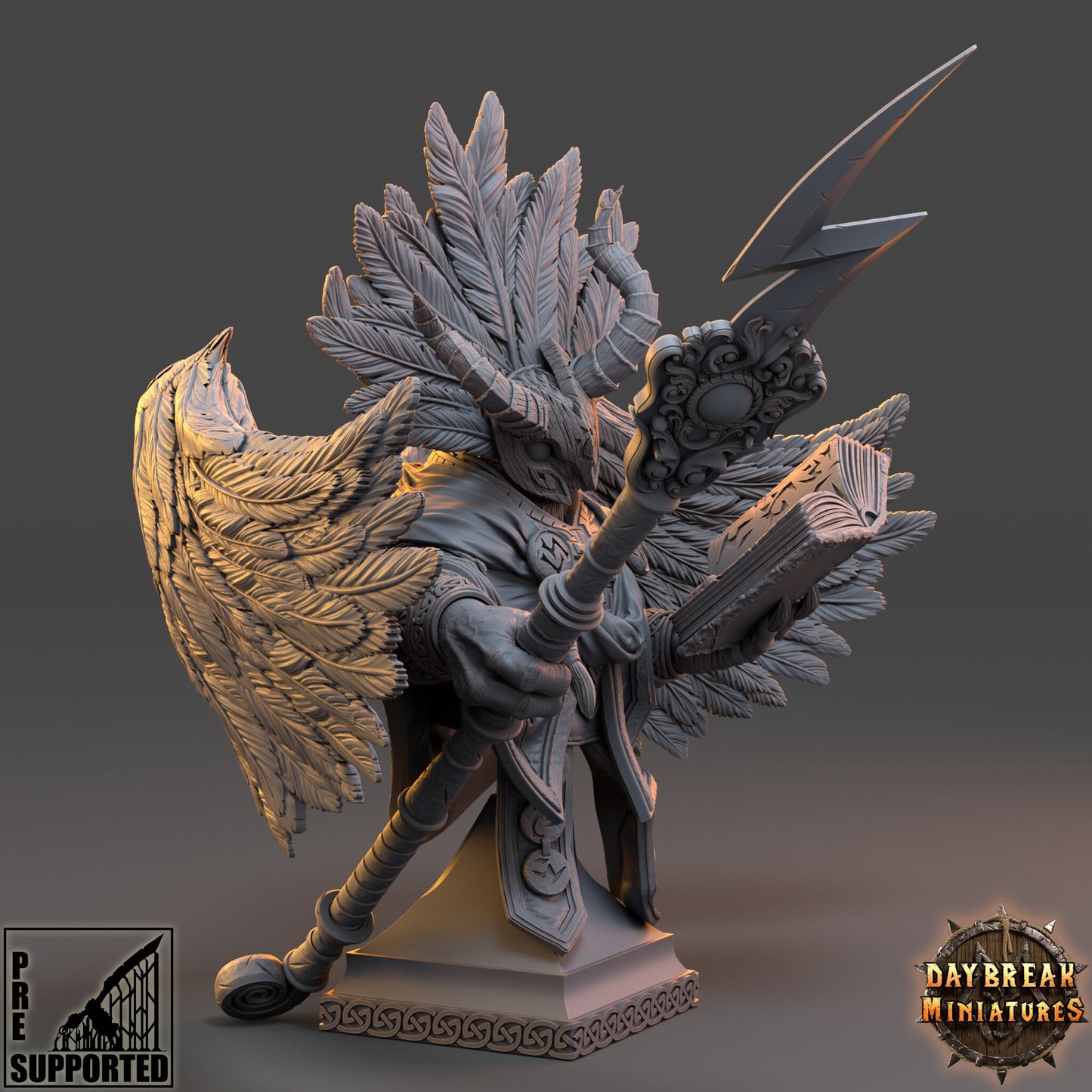 Dermont of the Blackclouds Bust | DayBreak Miniatures | Compatible with D&D/AOS | Fantasy | Tabletop