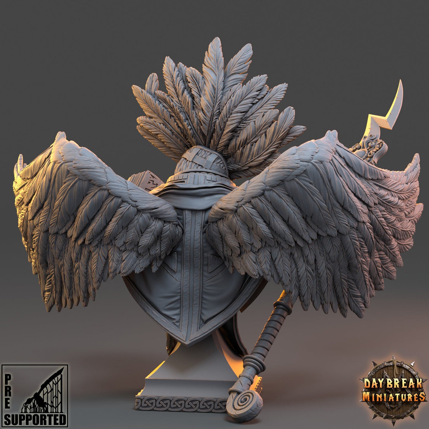 Dermont of the Blackclouds Bust | DayBreak Miniatures | Compatible with D&D/AOS | Fantasy | Tabletop