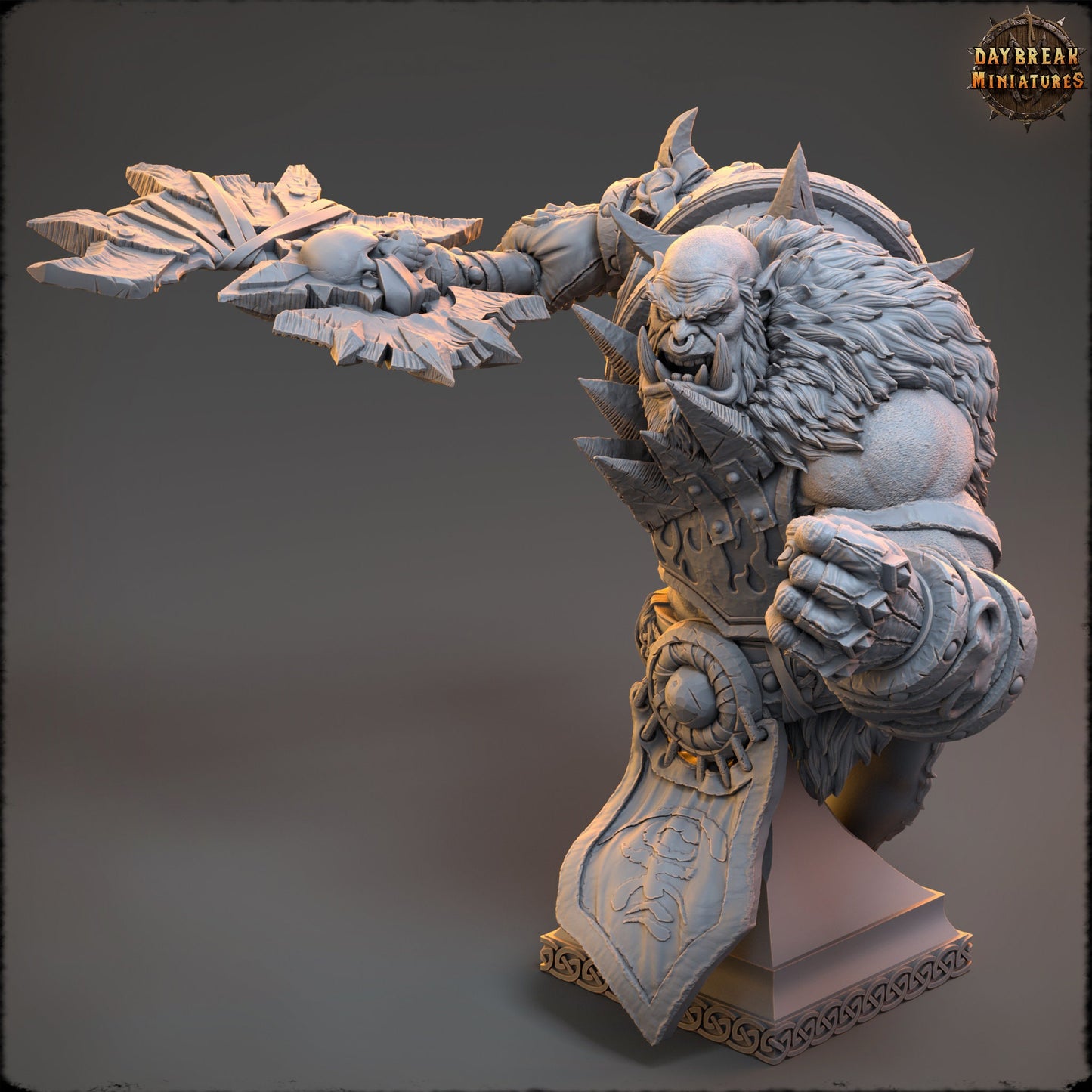 Ghoulang Bust | DayBreak Miniatures | Compatible with D&D/AOS | Fantasy | Tabletop