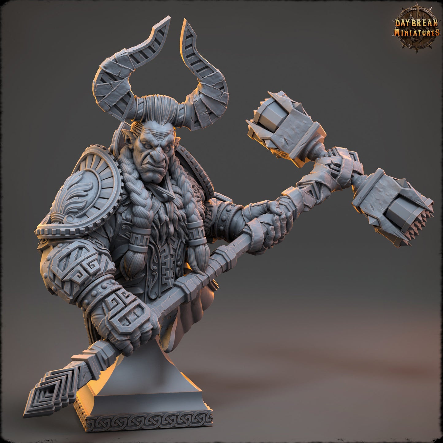Gorden ShadowCaster Bust | DayBreak Miniatures | Compatible with D&D/AOS | Fantasy | Tabletop