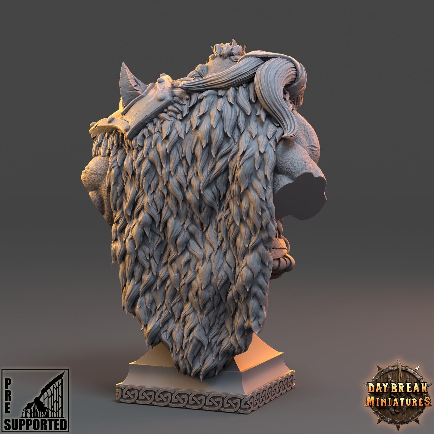 Rutger Gausshammer Bust | DayBreak Miniatures | Compatible with D&D/AOS | Fantasy | Tabletop