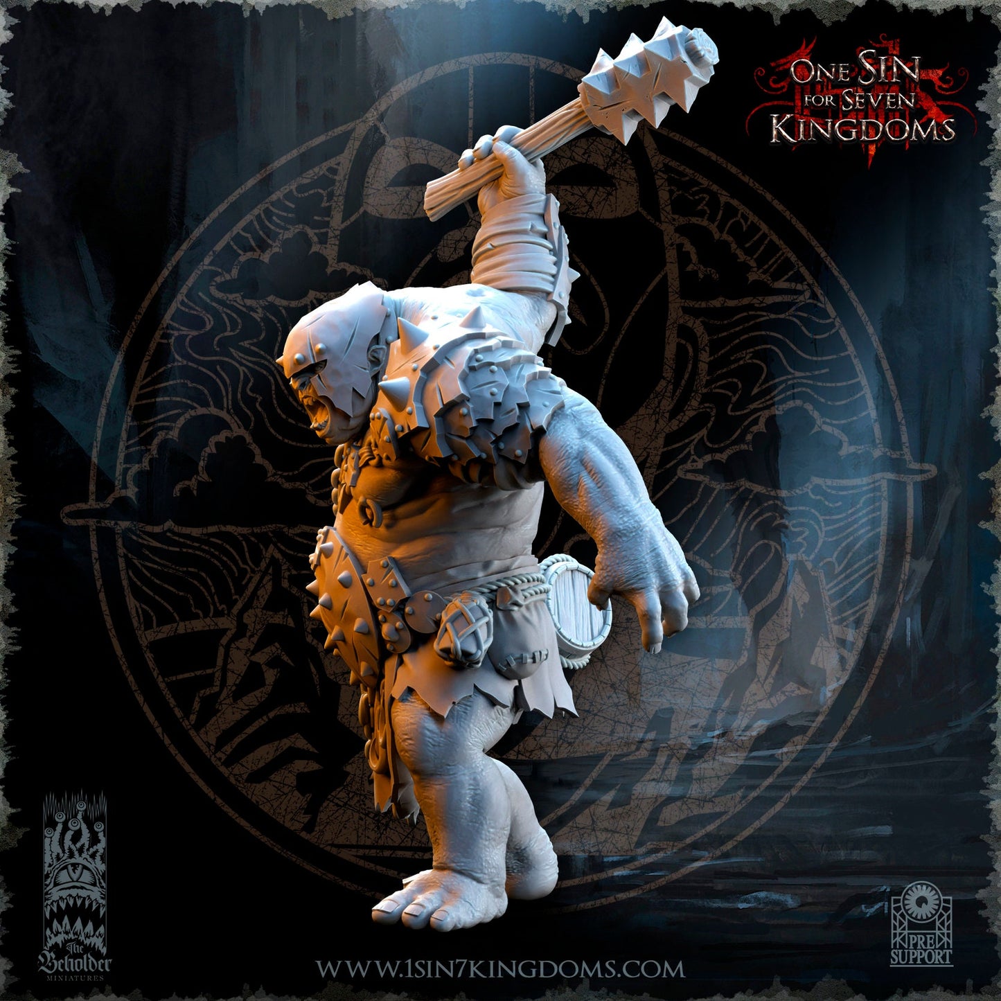 Troll Chief | The Beholder Miniatures | Compatible with D&D/AoS | Fantasy | Tabletop RPG