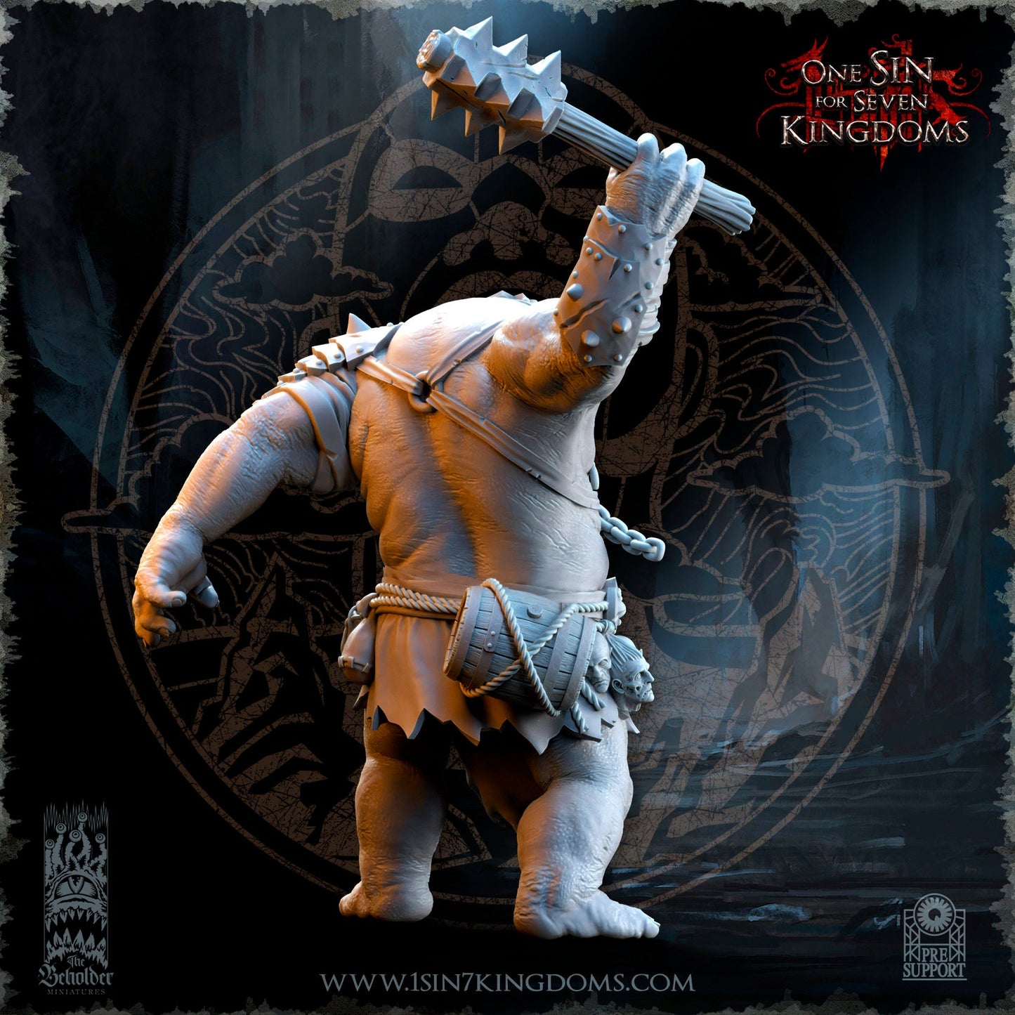 Troll Chief | The Beholder Miniatures | Compatible with D&D/AoS | Fantasy | Tabletop RPG