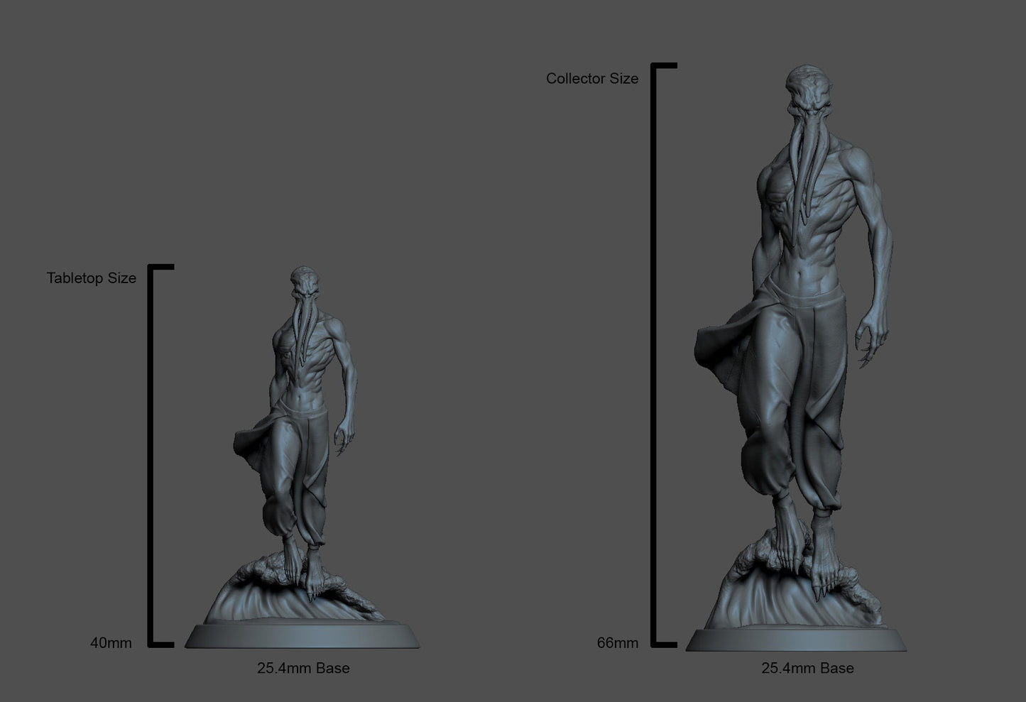 Mind Flayer miniature | Rescale Miniatures | Compatible with D&D/AoS | Fantasy | Tabletop RPG
