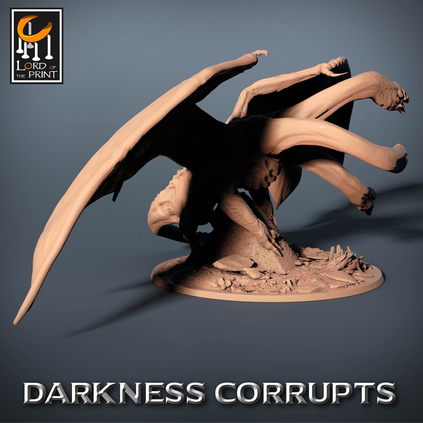 Hydra Three headed Dragon | Rescale Miniatures | Compatible with D&D/AoS | Fantasy | Tabletop RPG