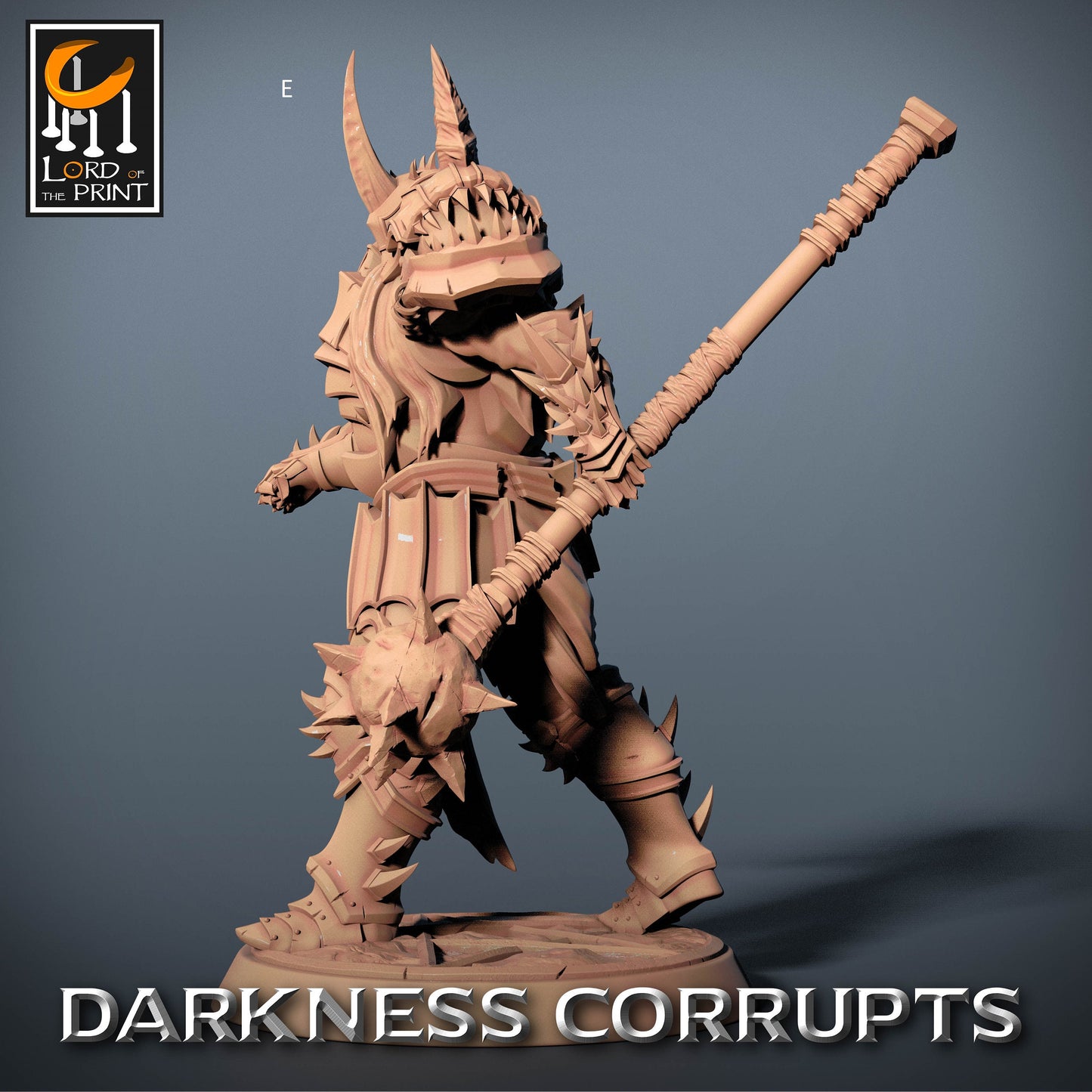Dark Knight with Mace | Rescale Miniatures | Compatible with D&D/AoS | Fantasy | Tabletop RPG