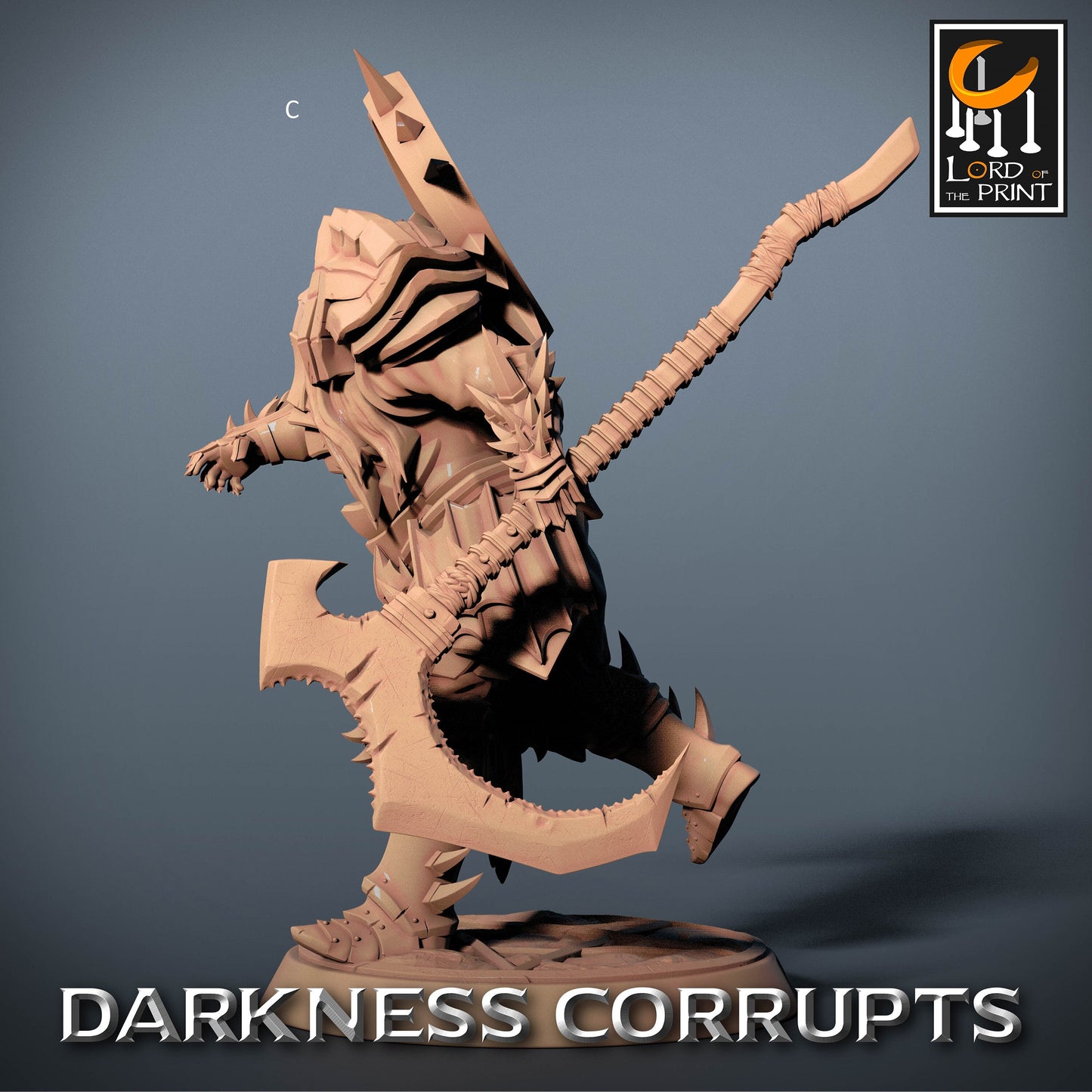 Dark Knight with Scythe | Rescale Miniatures | Compatible with D&D/AoS | Fantasy | Tabletop RPG
