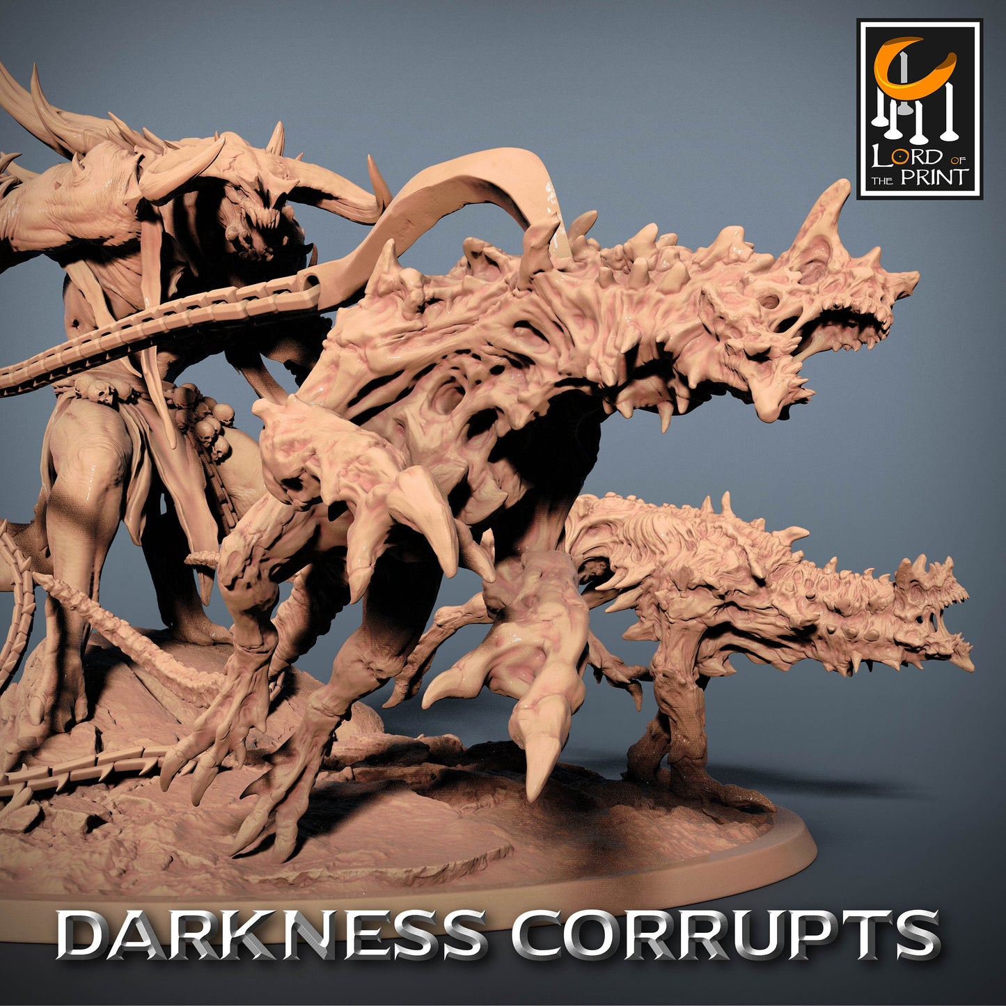 Demon Champion | Rescale Miniatures | Compatible with DnD/AoS | Fantasy | Tabletop RPG