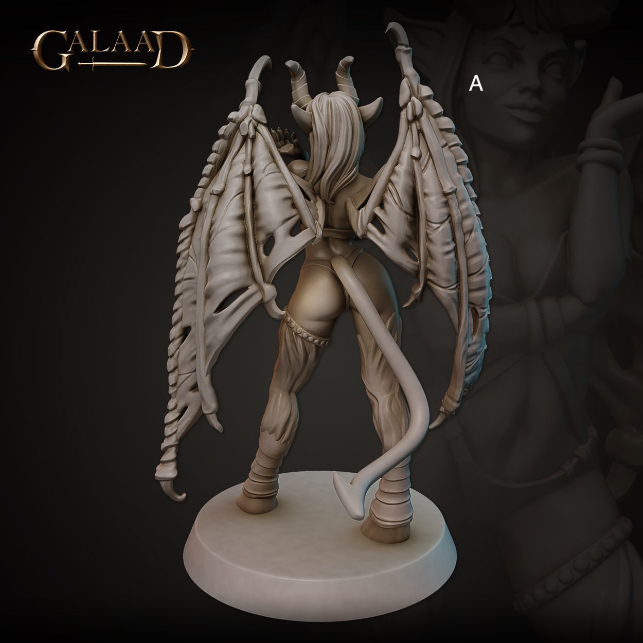 Succubus | Galaad Miniatures | Compatible with D&D/AoS | Fantasy | Tabletop RPG