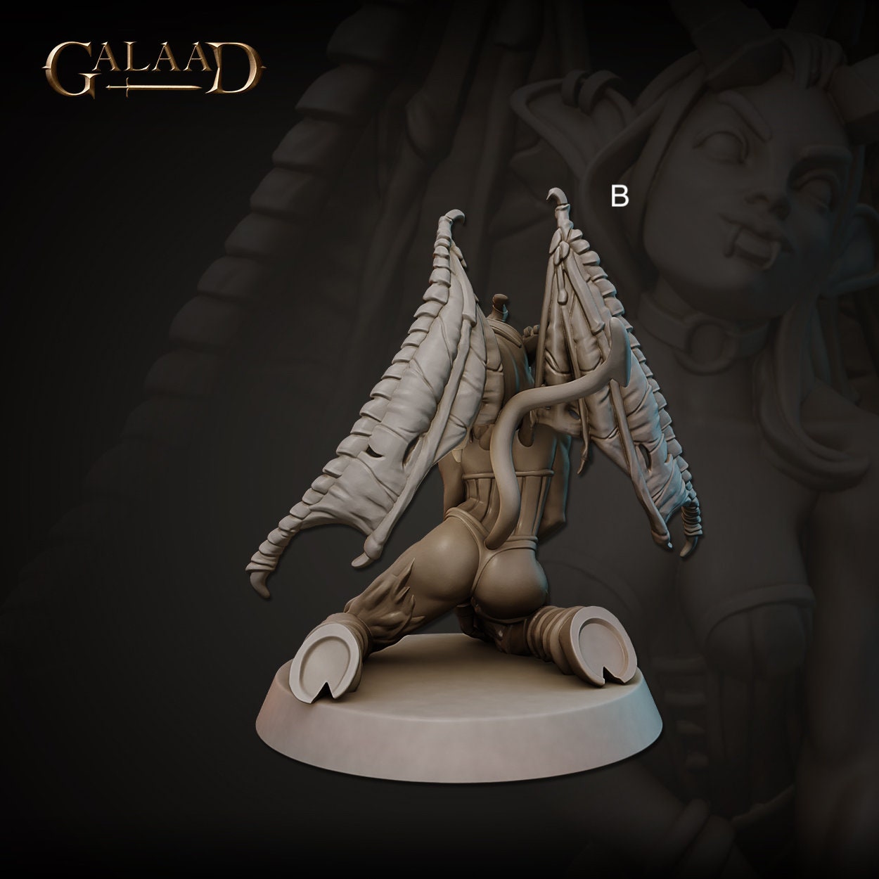 Succubus | Galaad Miniatures | Compatible with D&D/AoS | Fantasy | Tabletop RPG