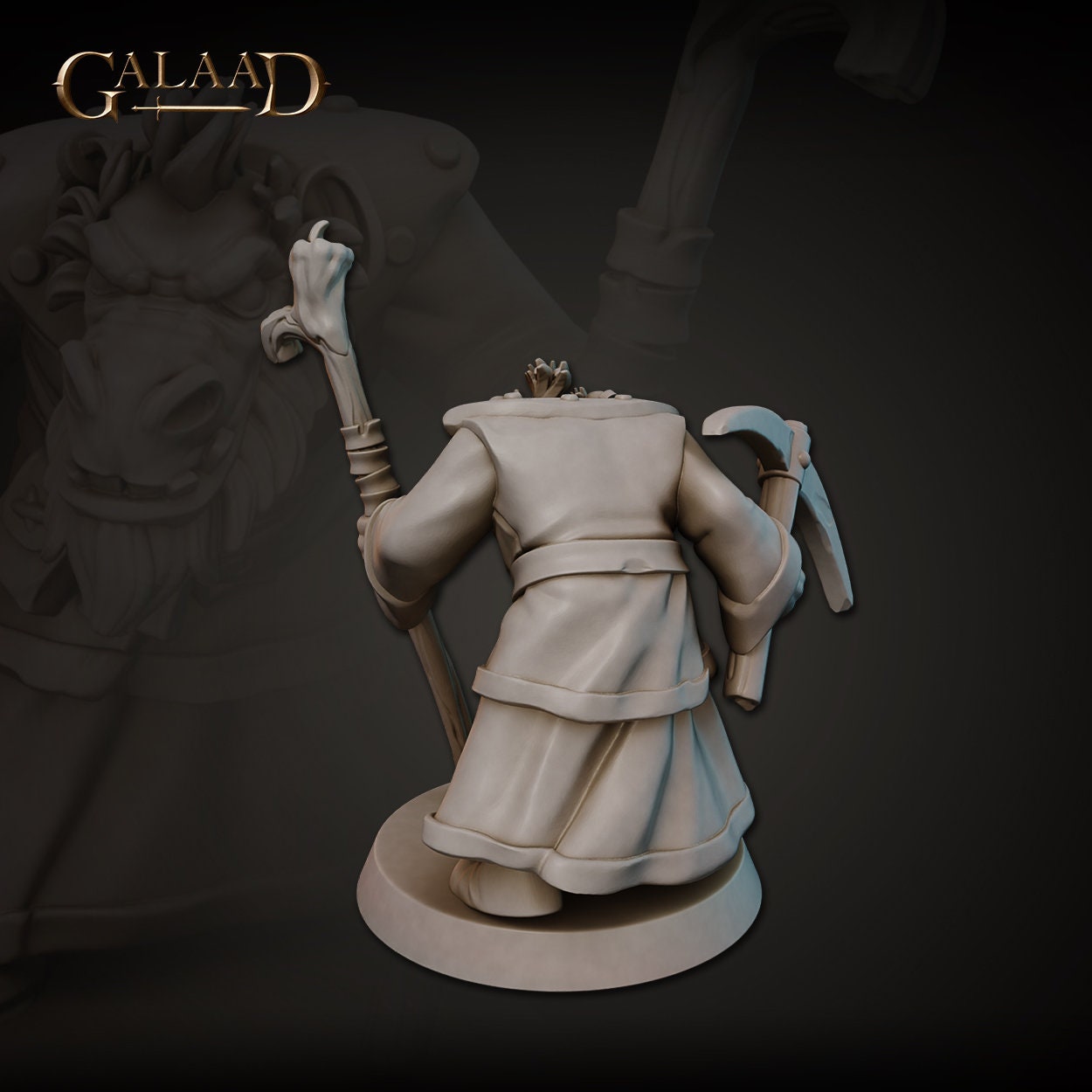 Kobold Wizard | Galaad Miniatures | Compatible with D&D/AoS | Fantasy | Tabletop RPG
