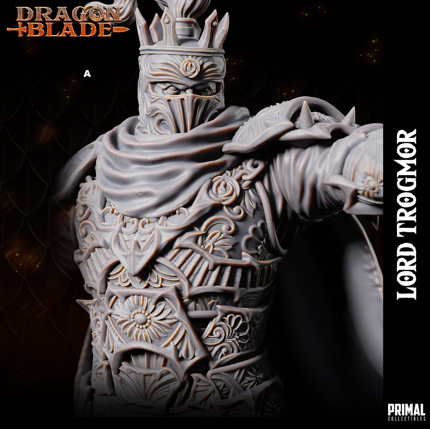 Chaos Lord Trogmor | Primal Collectibles | Compatible with D&D/AoS | Fantasy