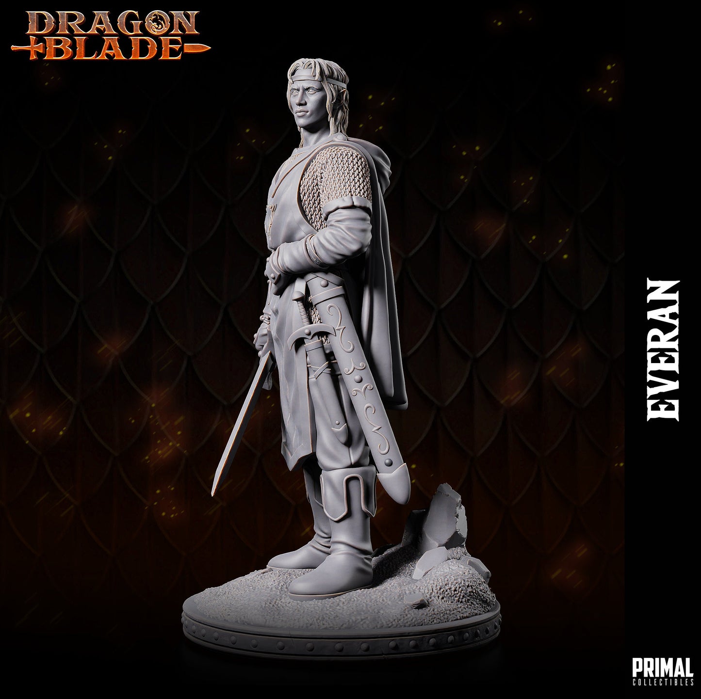 Elf Battle Mage Everan | Primal Collectibles | Compatible with D&D/AoS | Fantasy