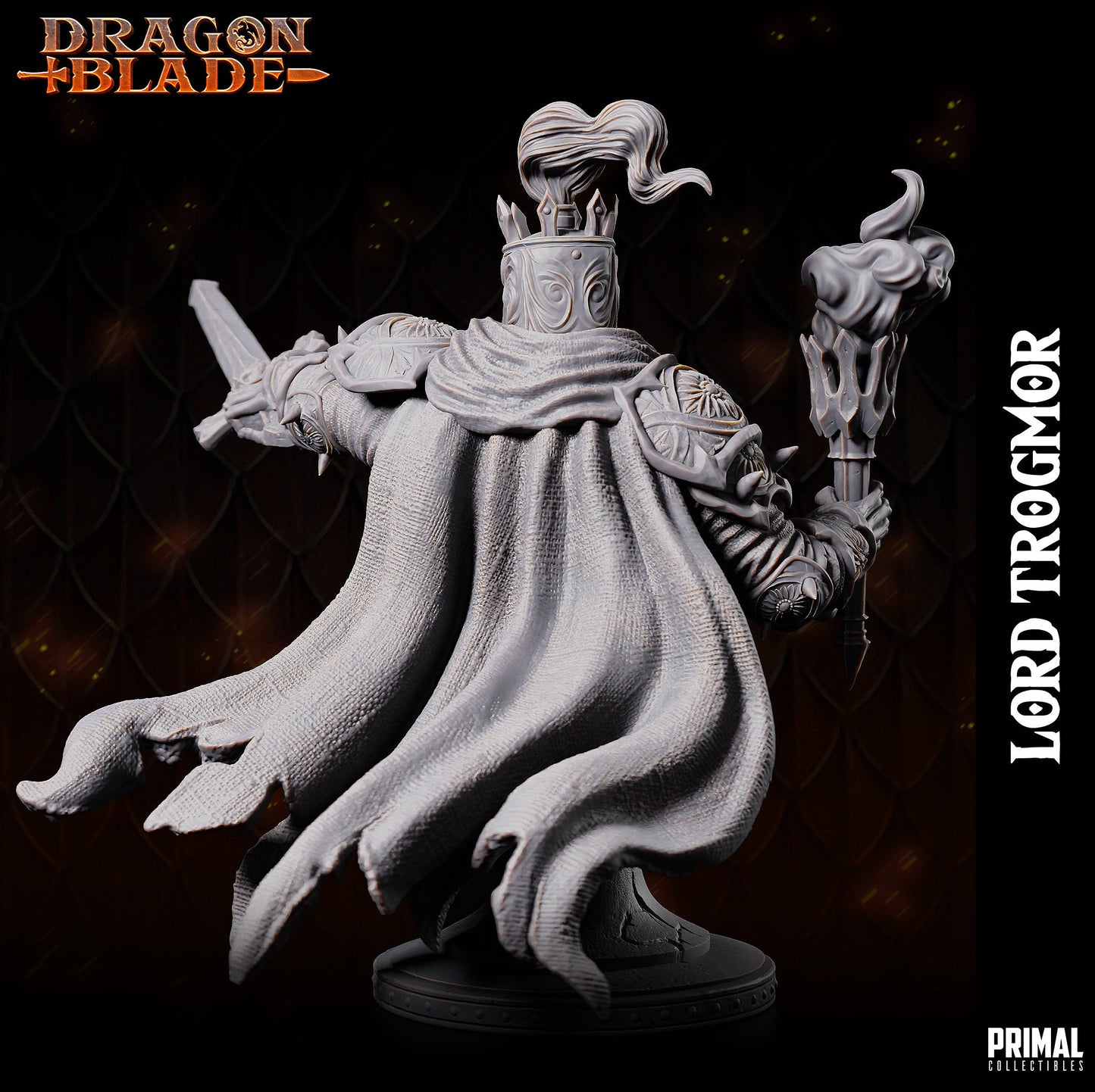 Lord Trogmor Bust | Primal Collectibles | Compatible with D&D/AoS | Fantasy
