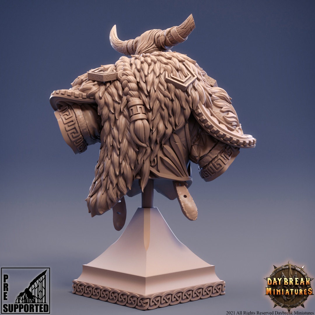 Ork Nivali Bust | DayBreak Miniatures | Compatible with D&D/AOS | Fantasy | Tabletop